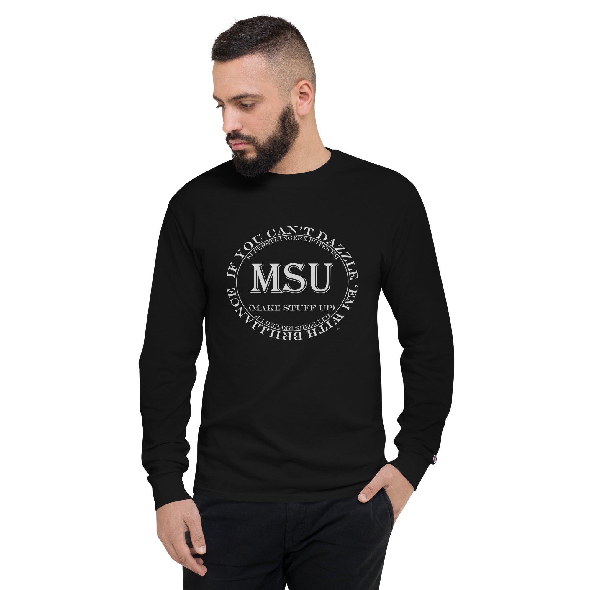 MSU Brilliance Men's Champion Long Sleeve Shirt
