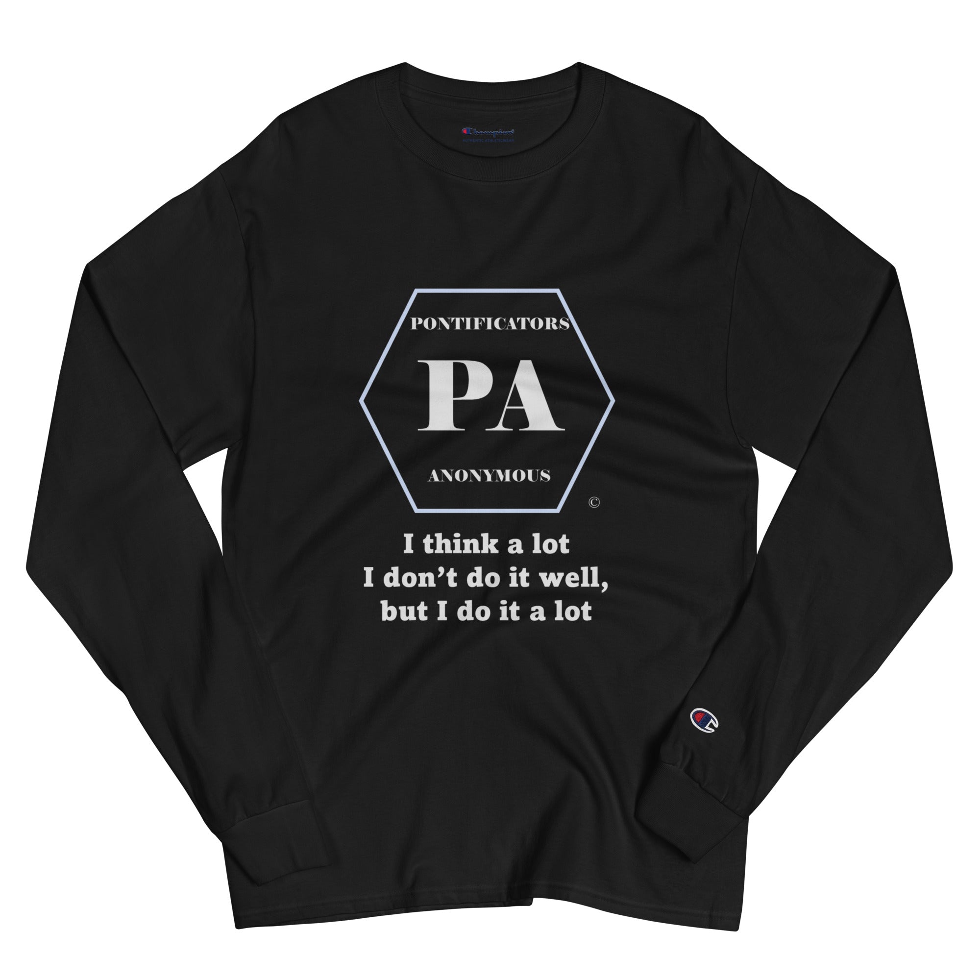 Think a lot Men's Champion Long Sleeve Shirt