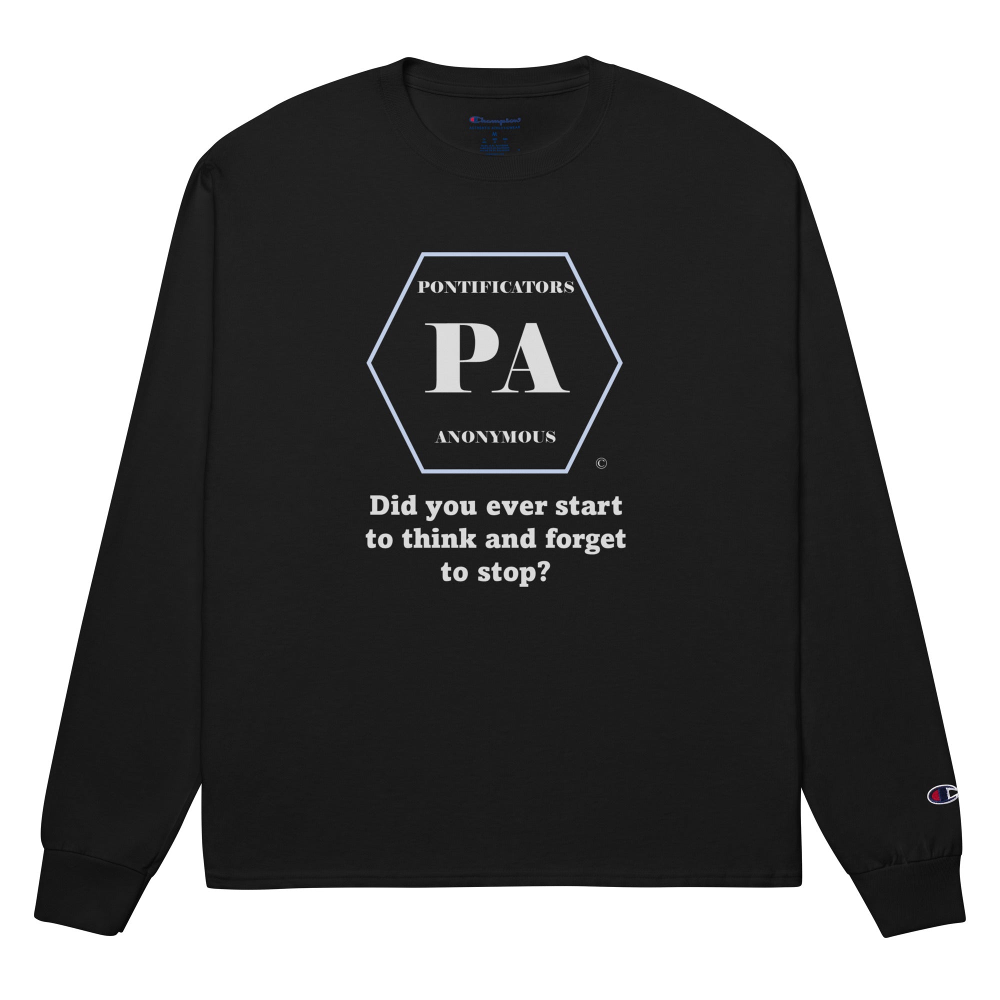 Start to Think Men's Champion Long Sleeve Shirt