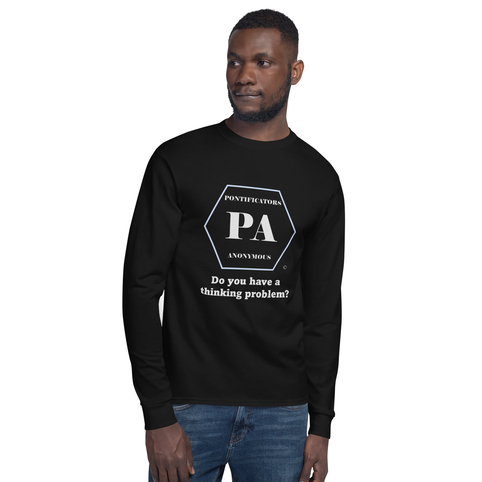 Thinking Problem Men's Champion Long Sleeve Shirt