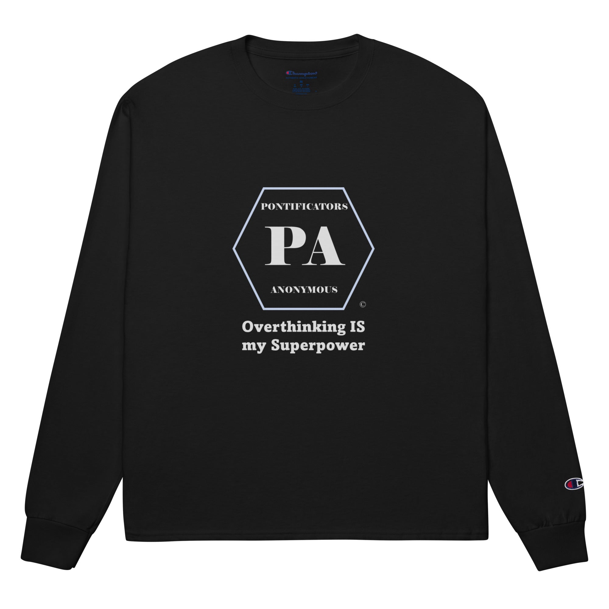 Overthinking Men's Champion Long Sleeve Shirt