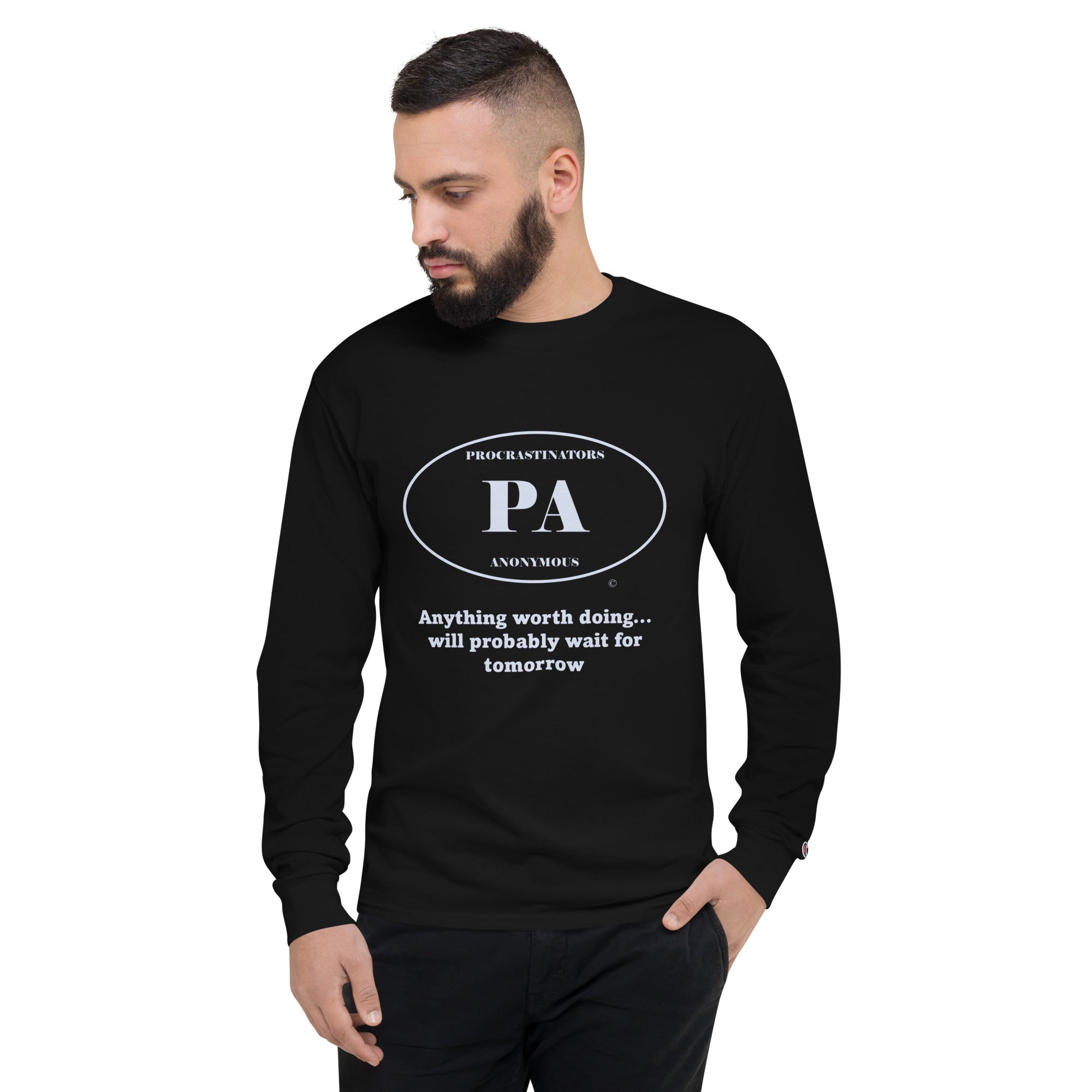 Tomorrow Men's Champion Long Sleeve Shirt