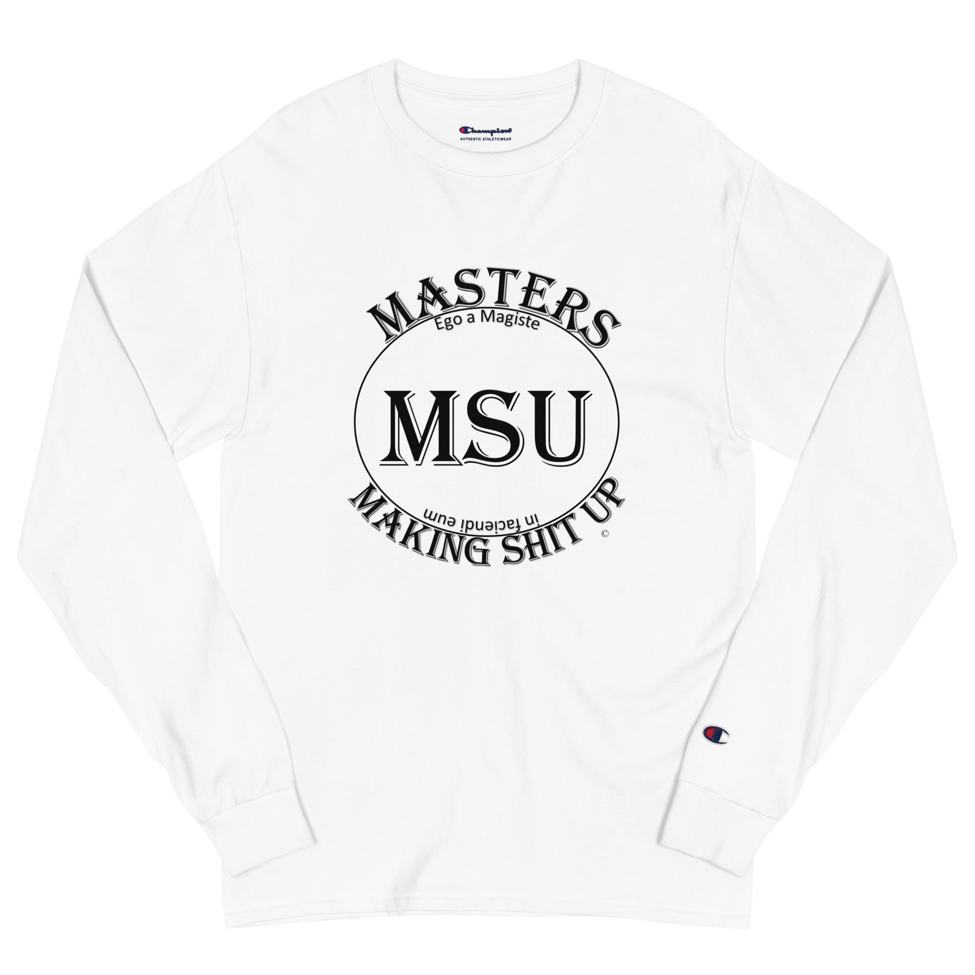 MSU Masters Men's Champion Long Sleeve Shirt Uncensored