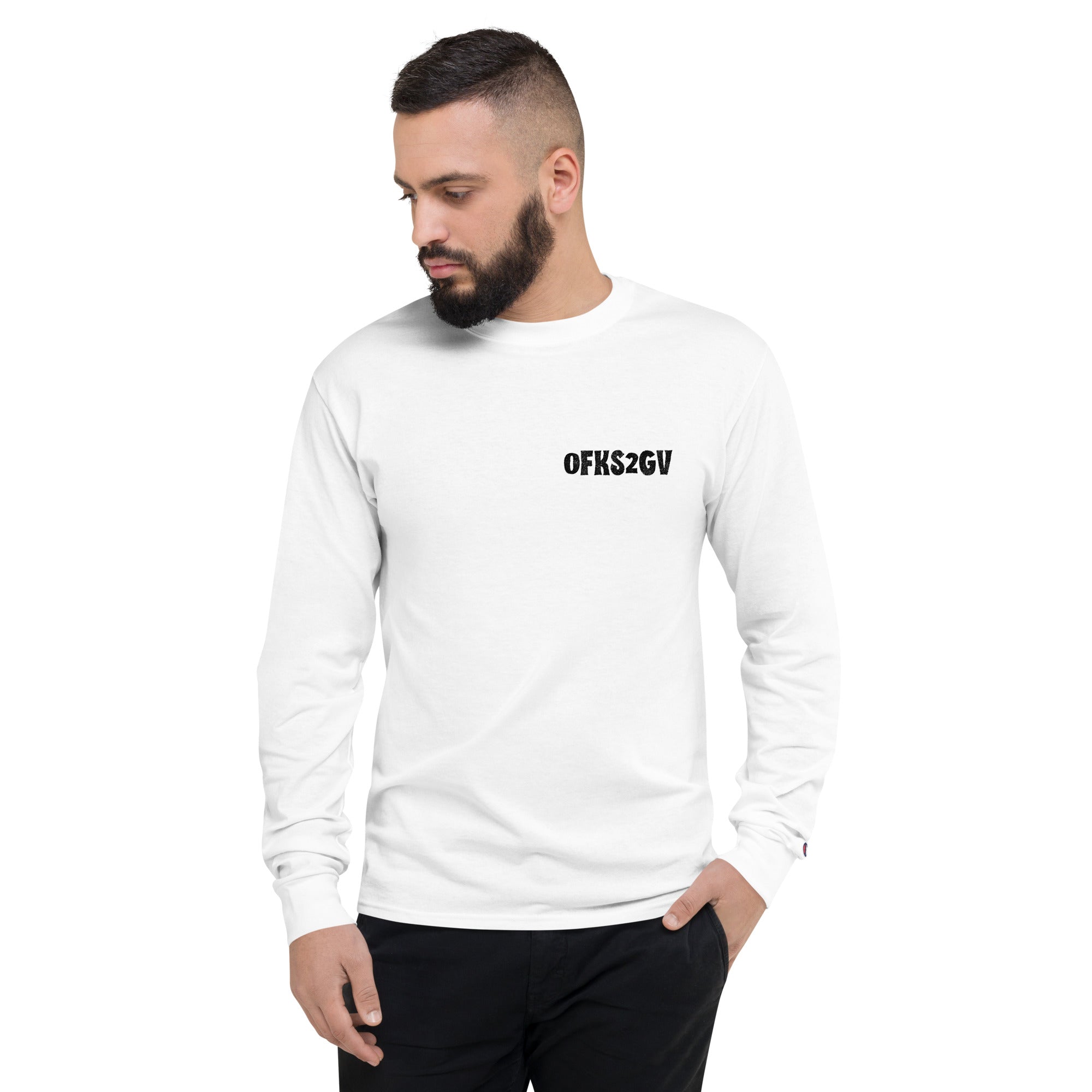 0FKS2GV Men's Champion Long Sleeve Shirt