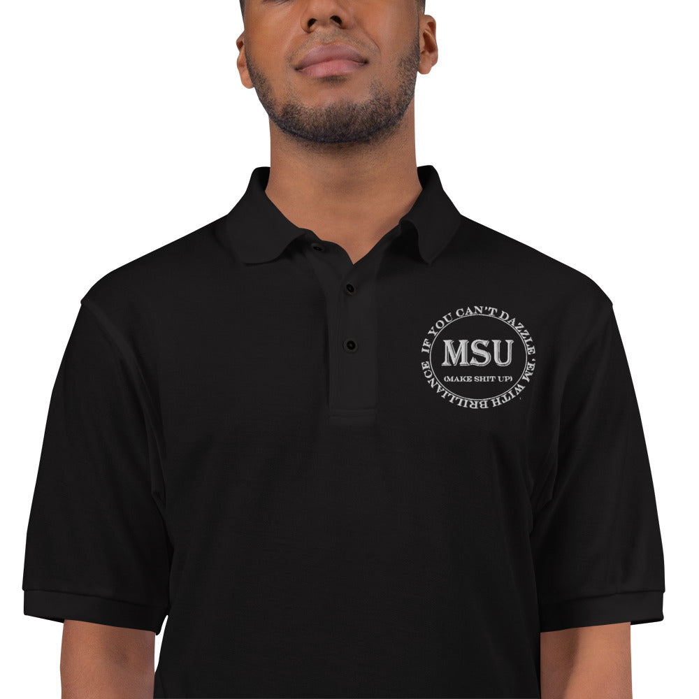 MSU Brilliance Men's Premium Polo Uncensored