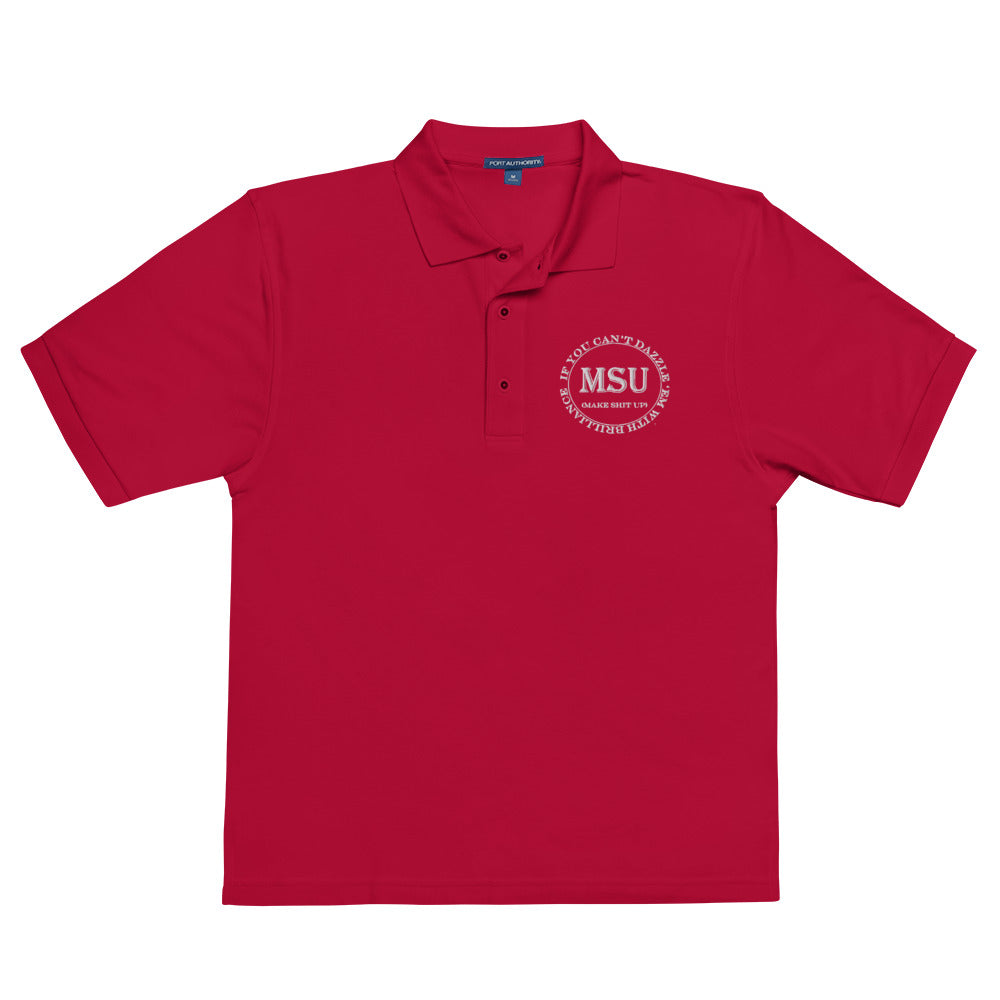 MSU Brilliance Men's Premium Polo Uncensored