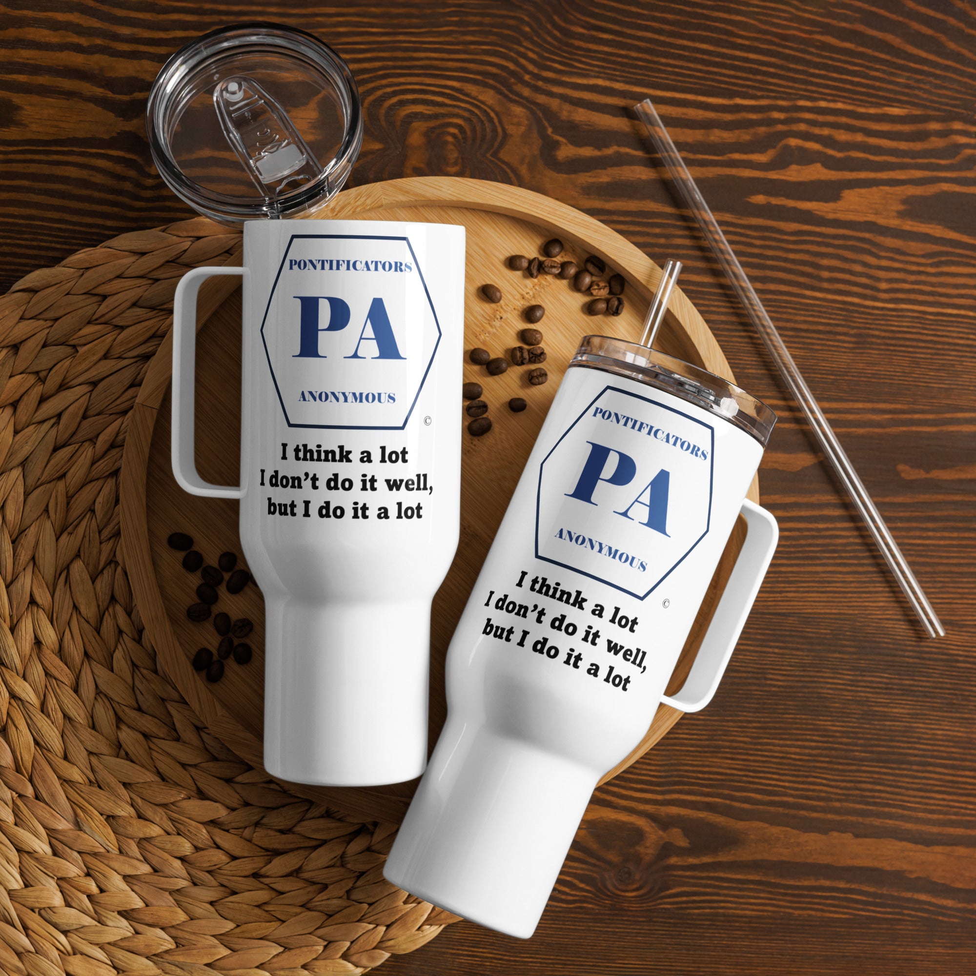 Think a lot Travel mug with a handle