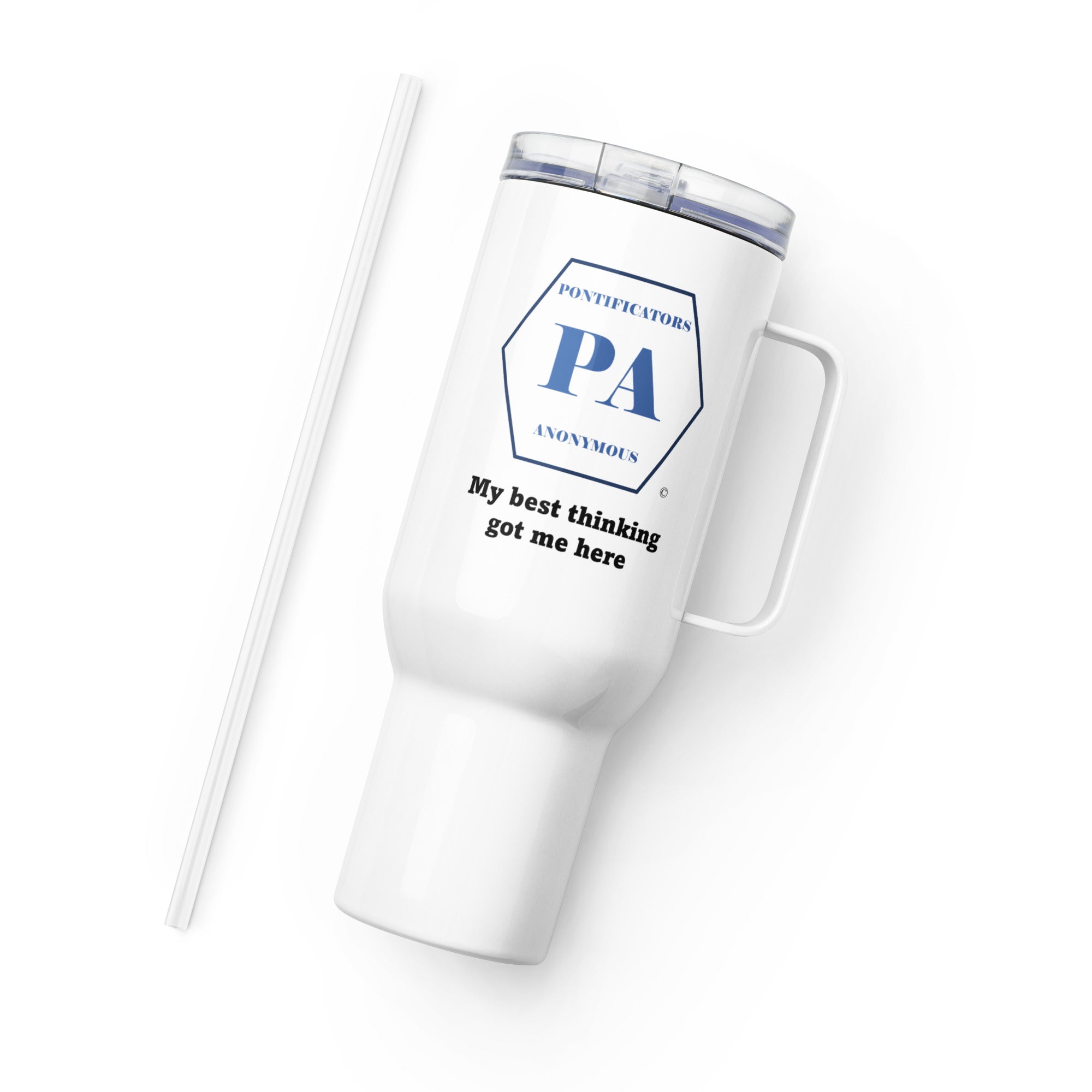 Best Thinking Travel mug with a handle