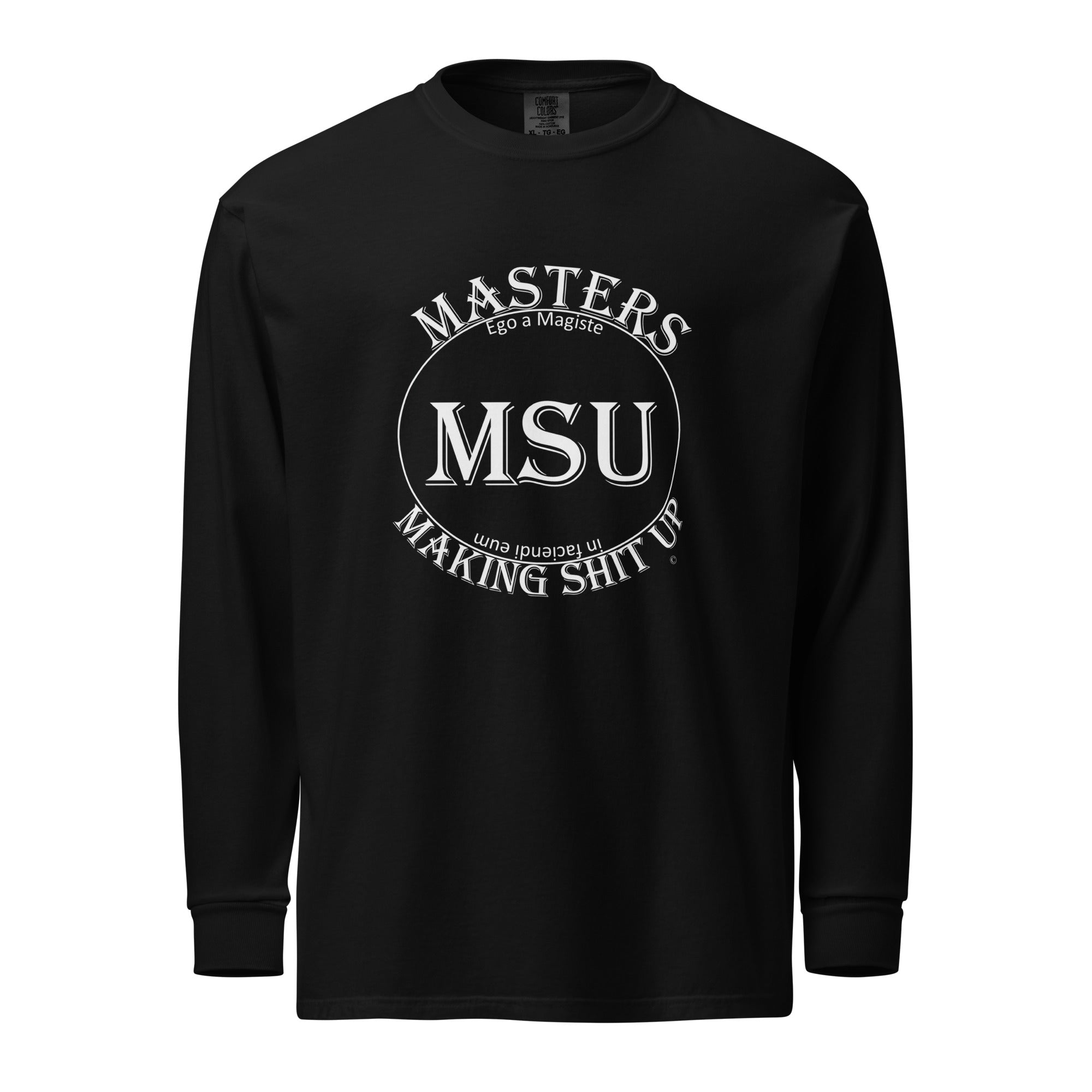 MSU Masters Garment-dyed heavyweight long-sleeve shirt Uncensored