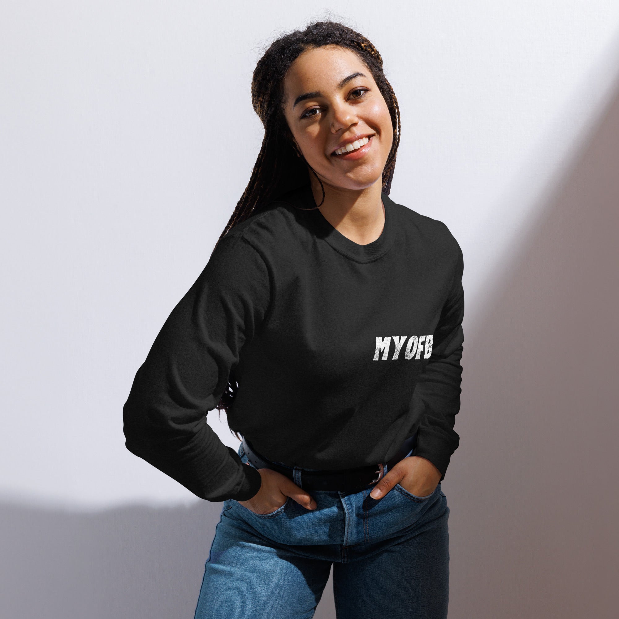MYOFB Garment-dyed heavyweight long-sleeve shirt