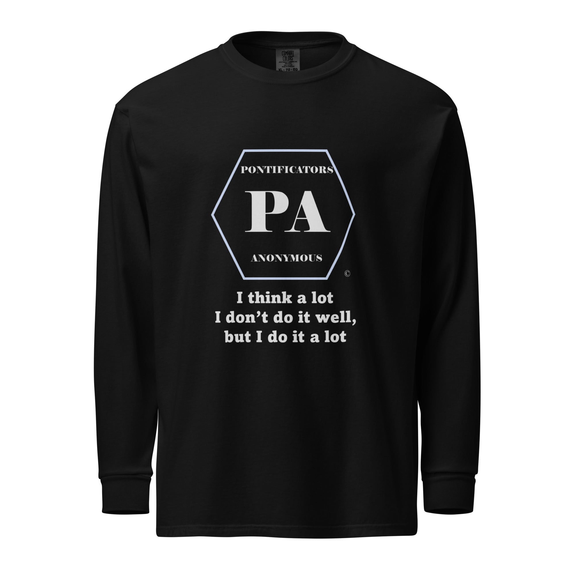 Think a lot Garment-dyed heavyweight long-sleeve shirt