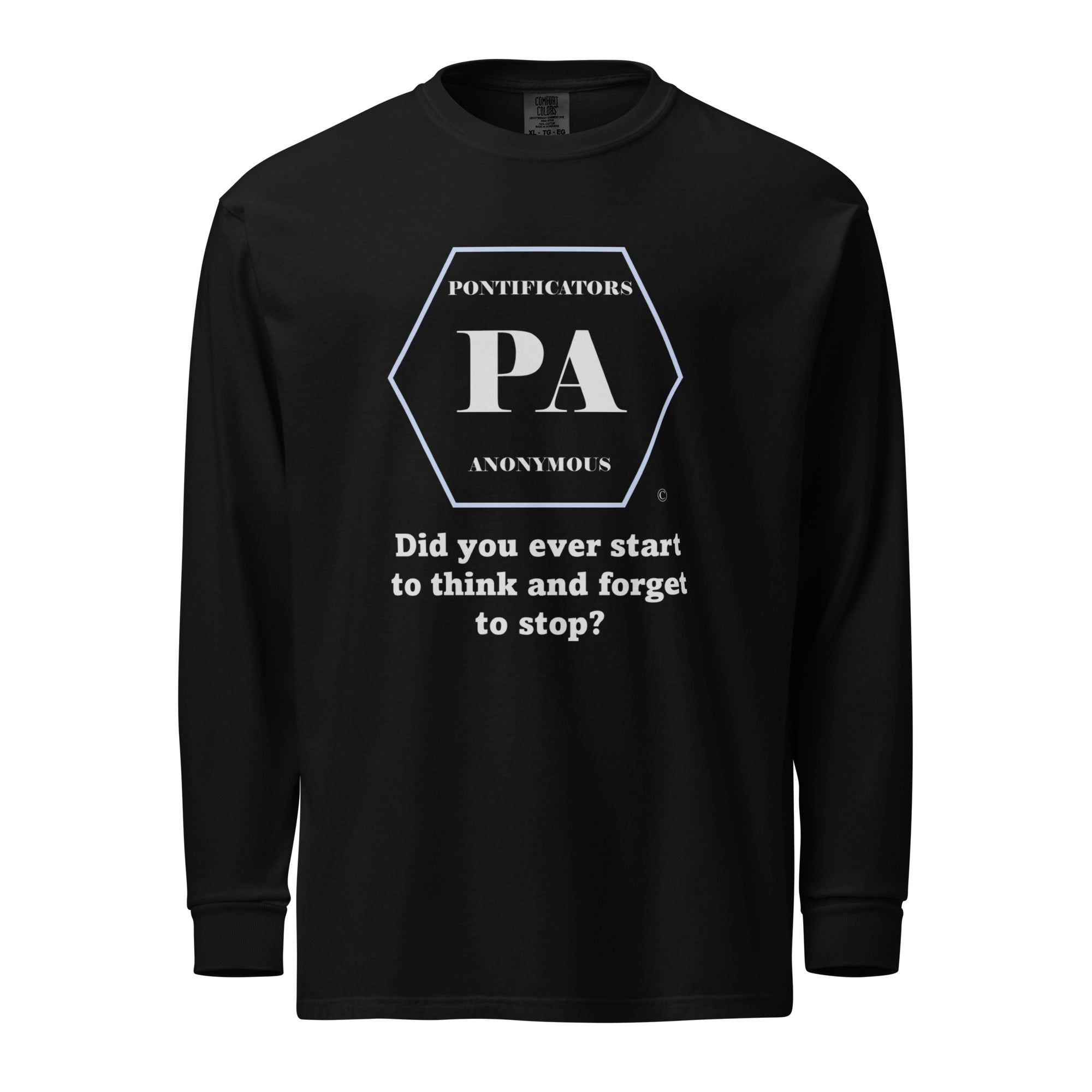 Start to Think Garment-dyed heavyweight long-sleeve shirt