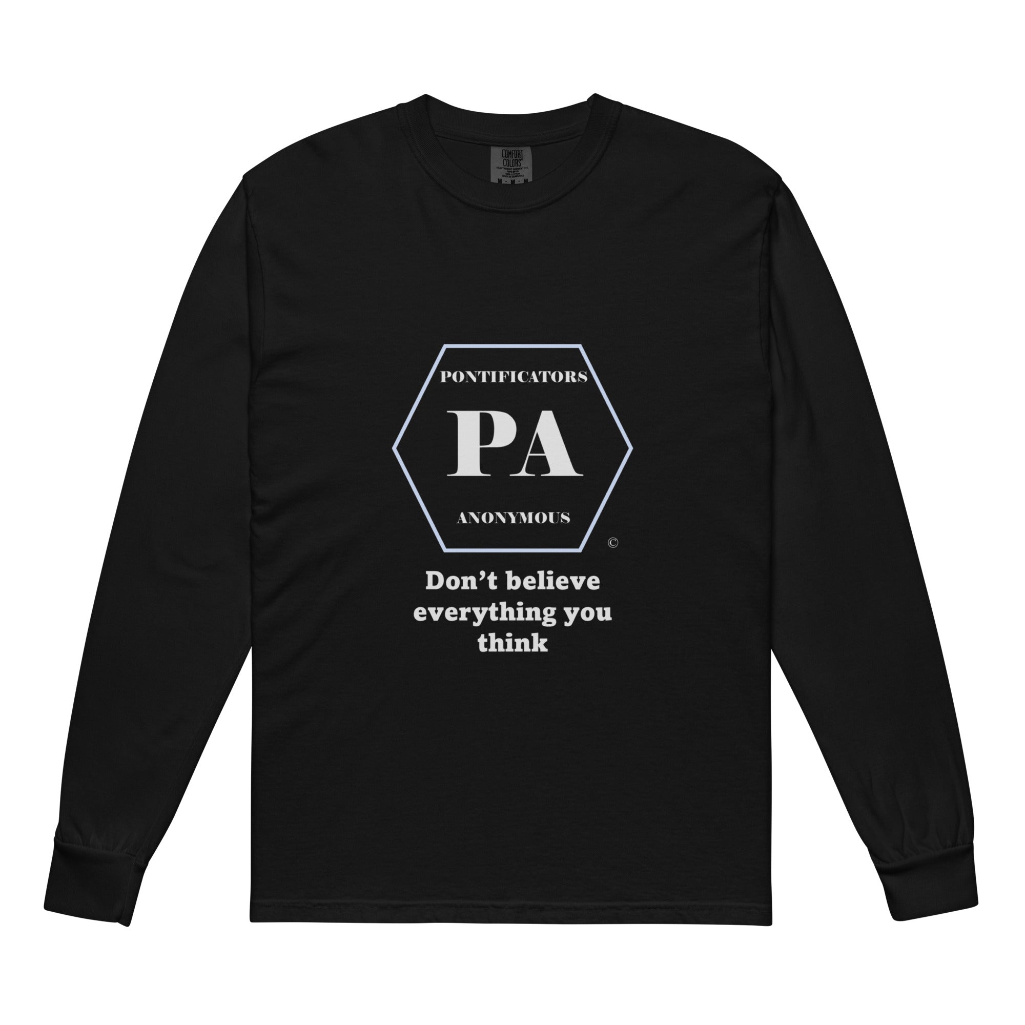 Don't believe Garment-dyed heavyweight long-sleeve shirt