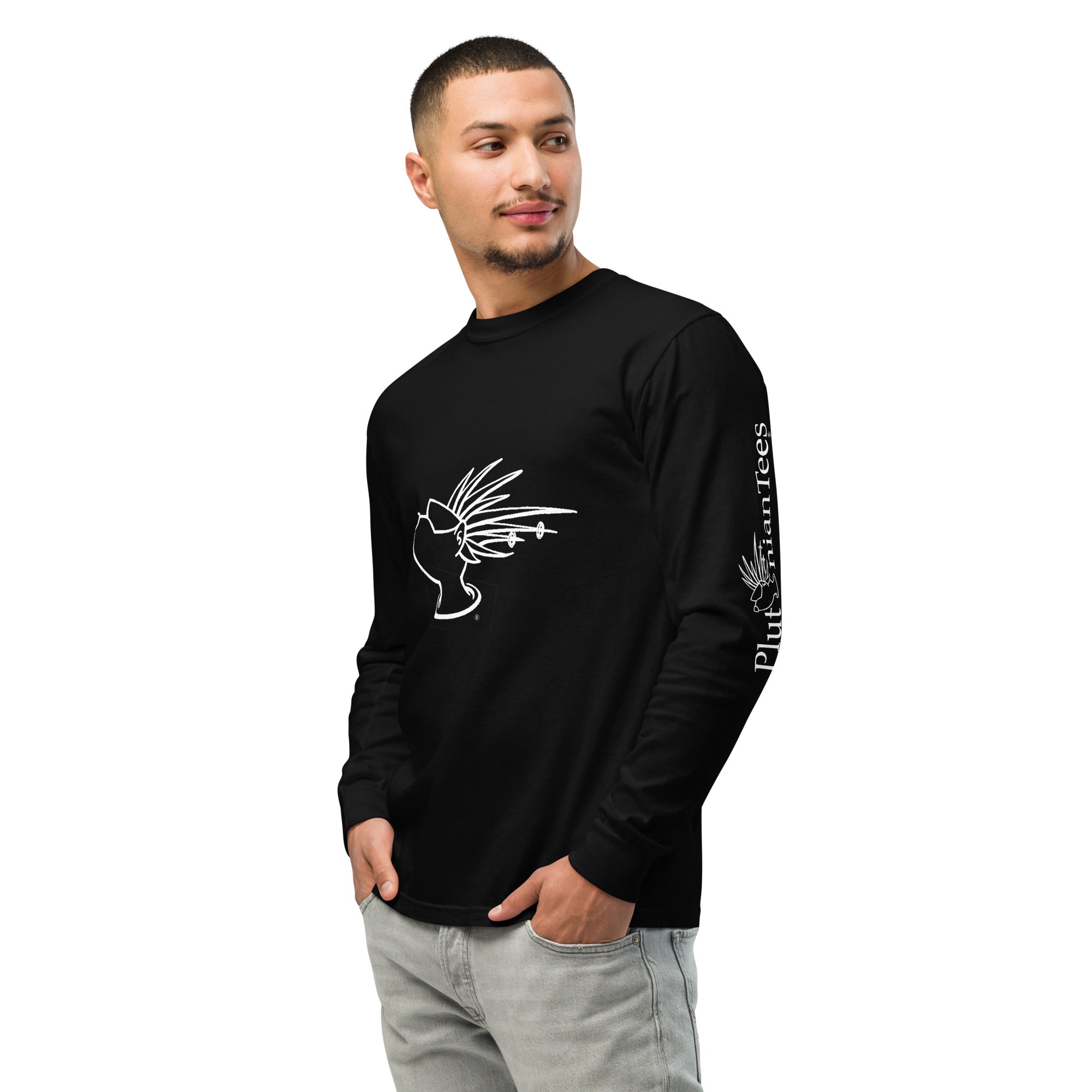 Logo Head Garment-dyed heavyweight long-sleeve shirt