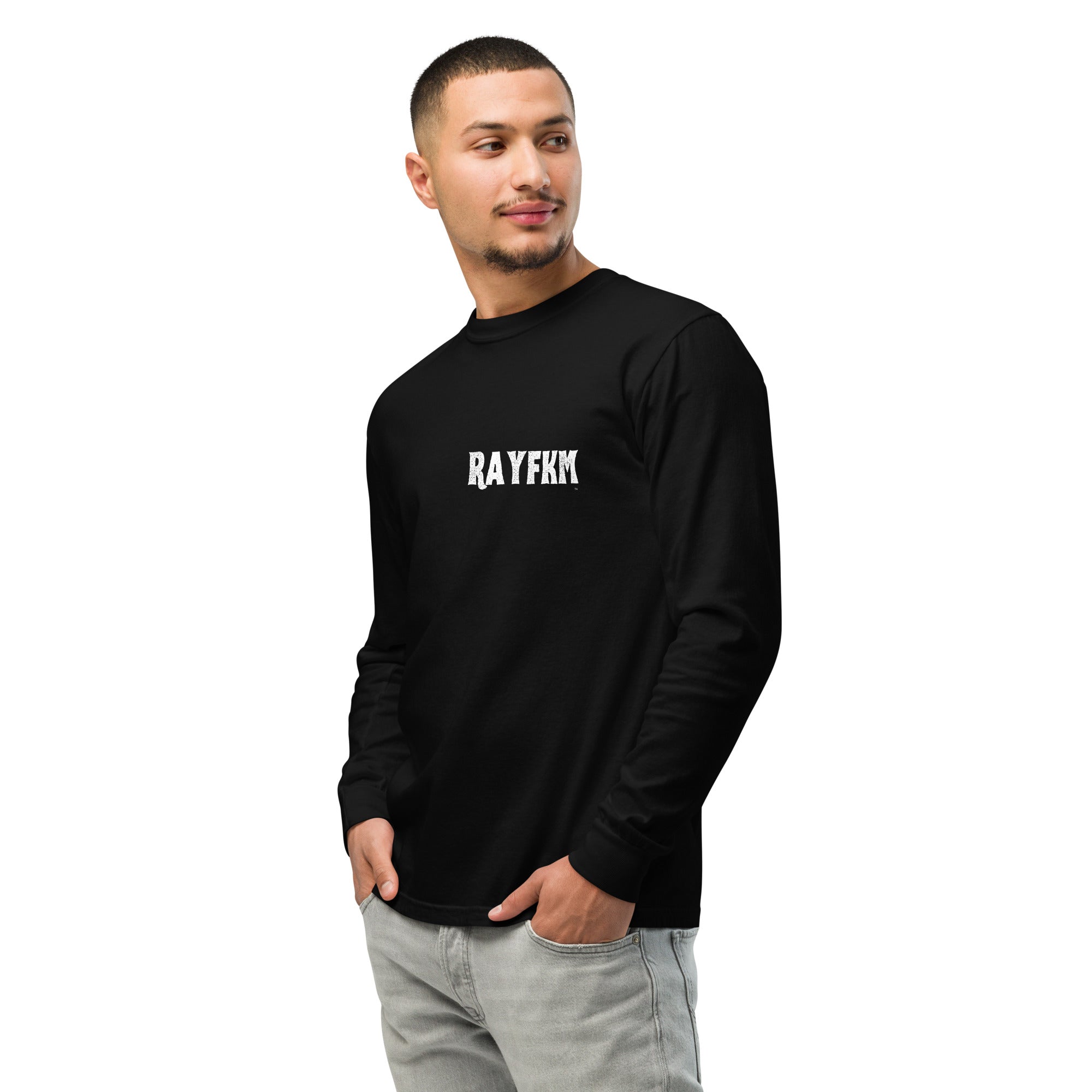 RAYFKM Garment-dyed heavyweight long-sleeve shirt