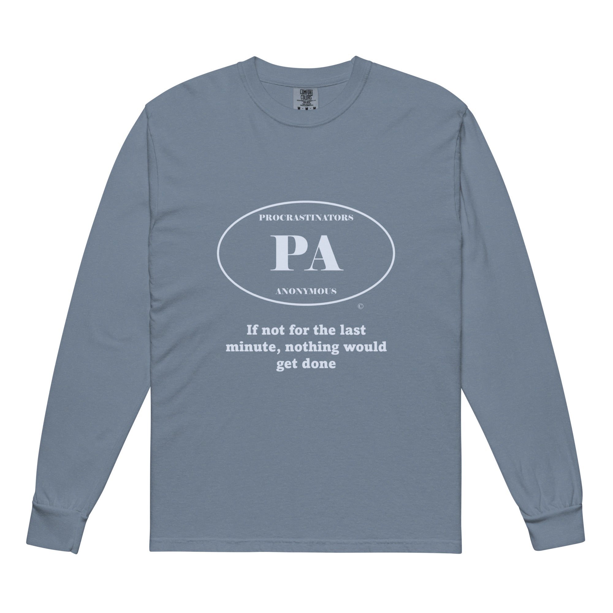 Last Minute Garment-dyed heavyweight long-sleeve shirt