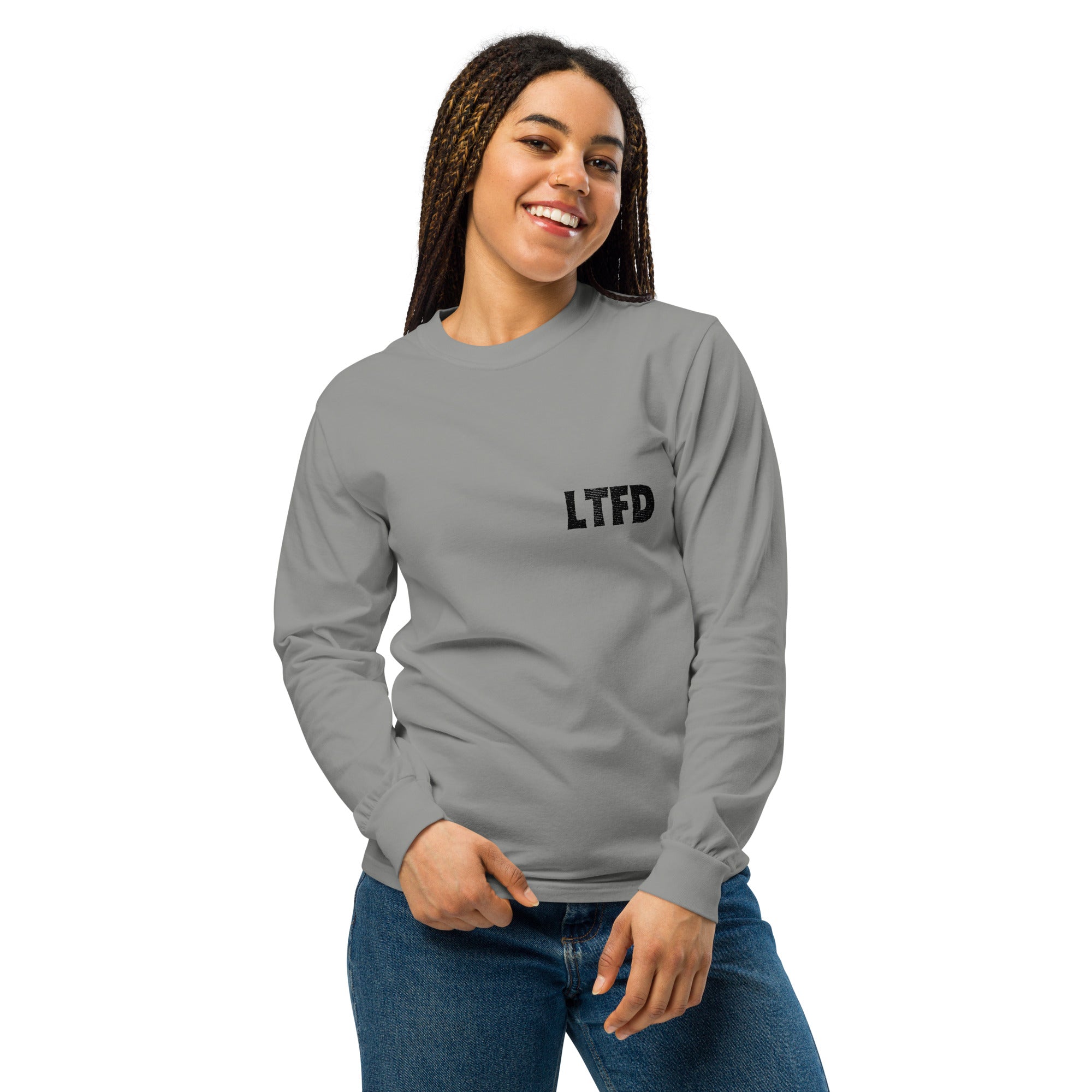 LTFD Garment-dyed heavyweight long-sleeve shirt