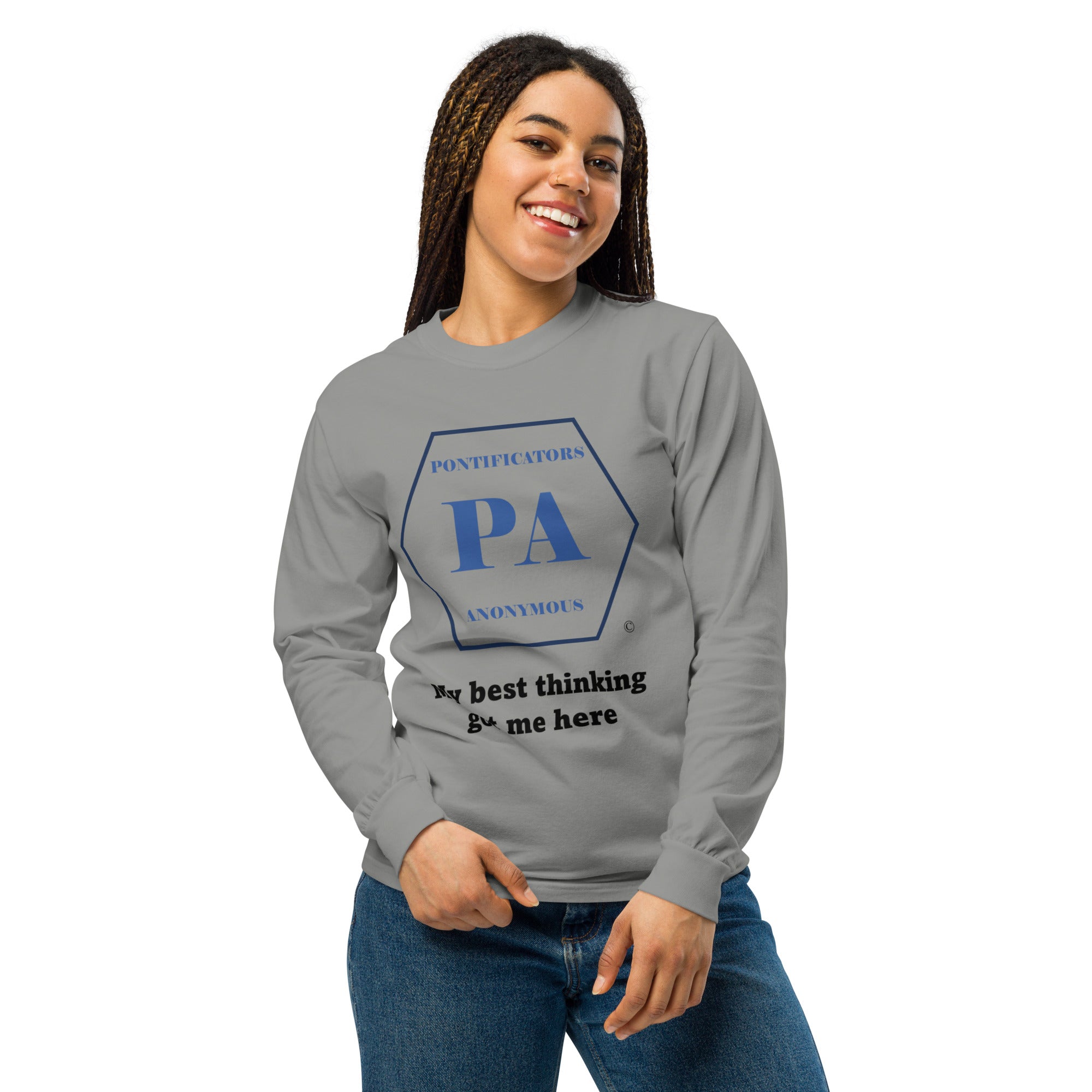 Best Thinking Garment-dyed heavyweight long-sleeve shirt