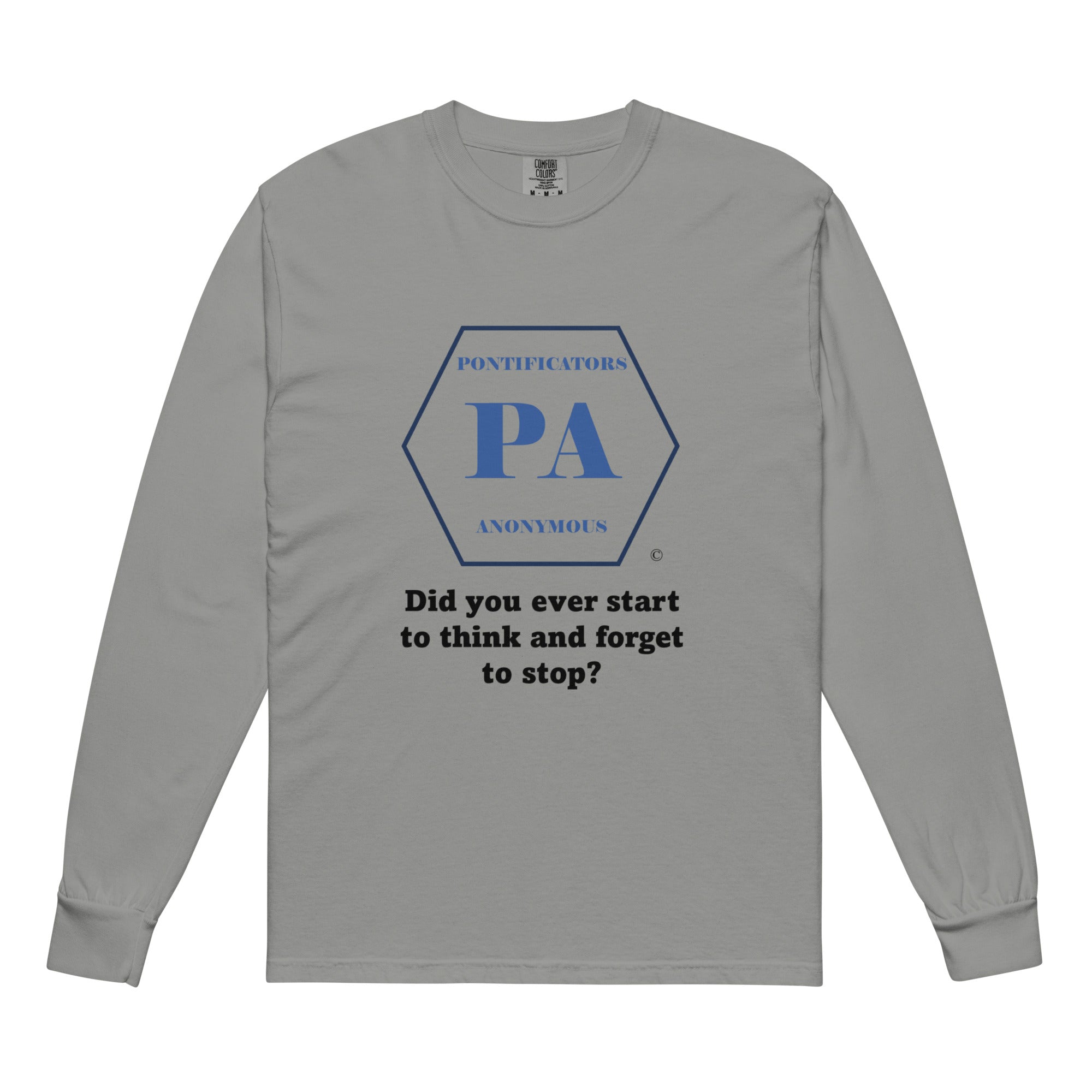 Start to Think Garment-dyed heavyweight long-sleeve shirt