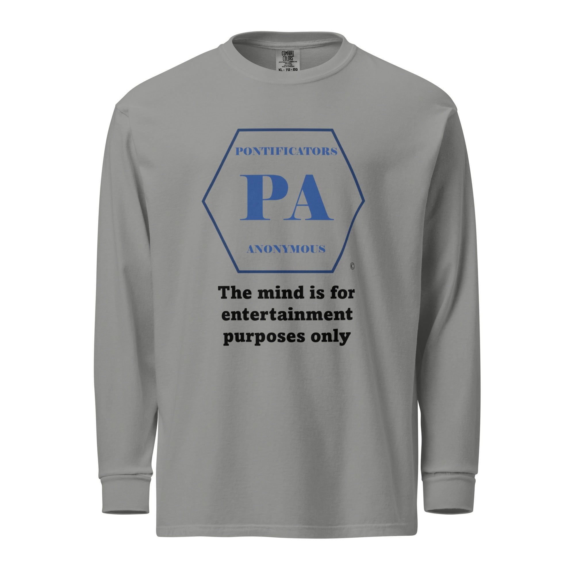 Entertainment Only Garment-dyed heavyweight long-sleeve shirt