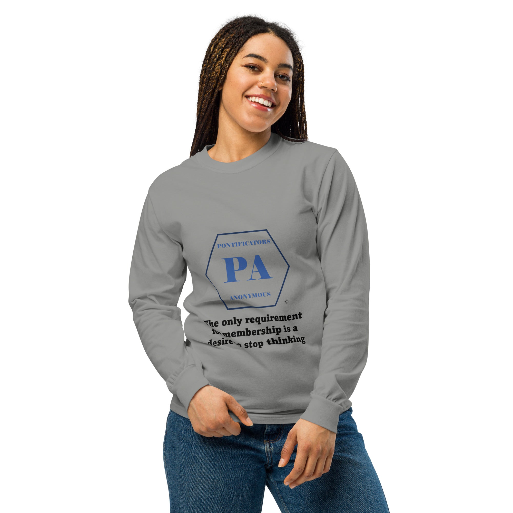 Requirement Garment-dyed heavyweight long-sleeve shirt