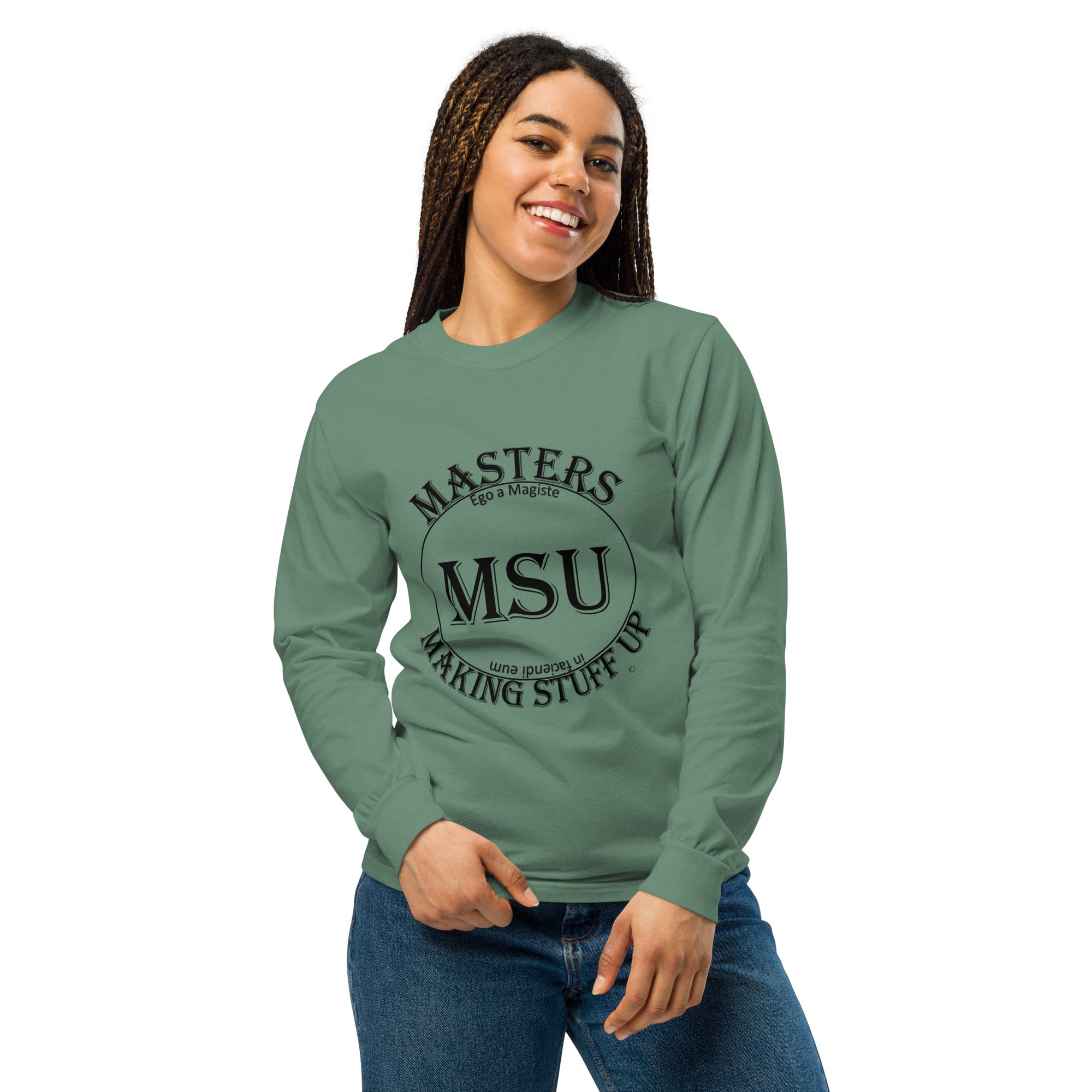 MSU Masters Garment-dyed heavyweight long-sleeve shirt