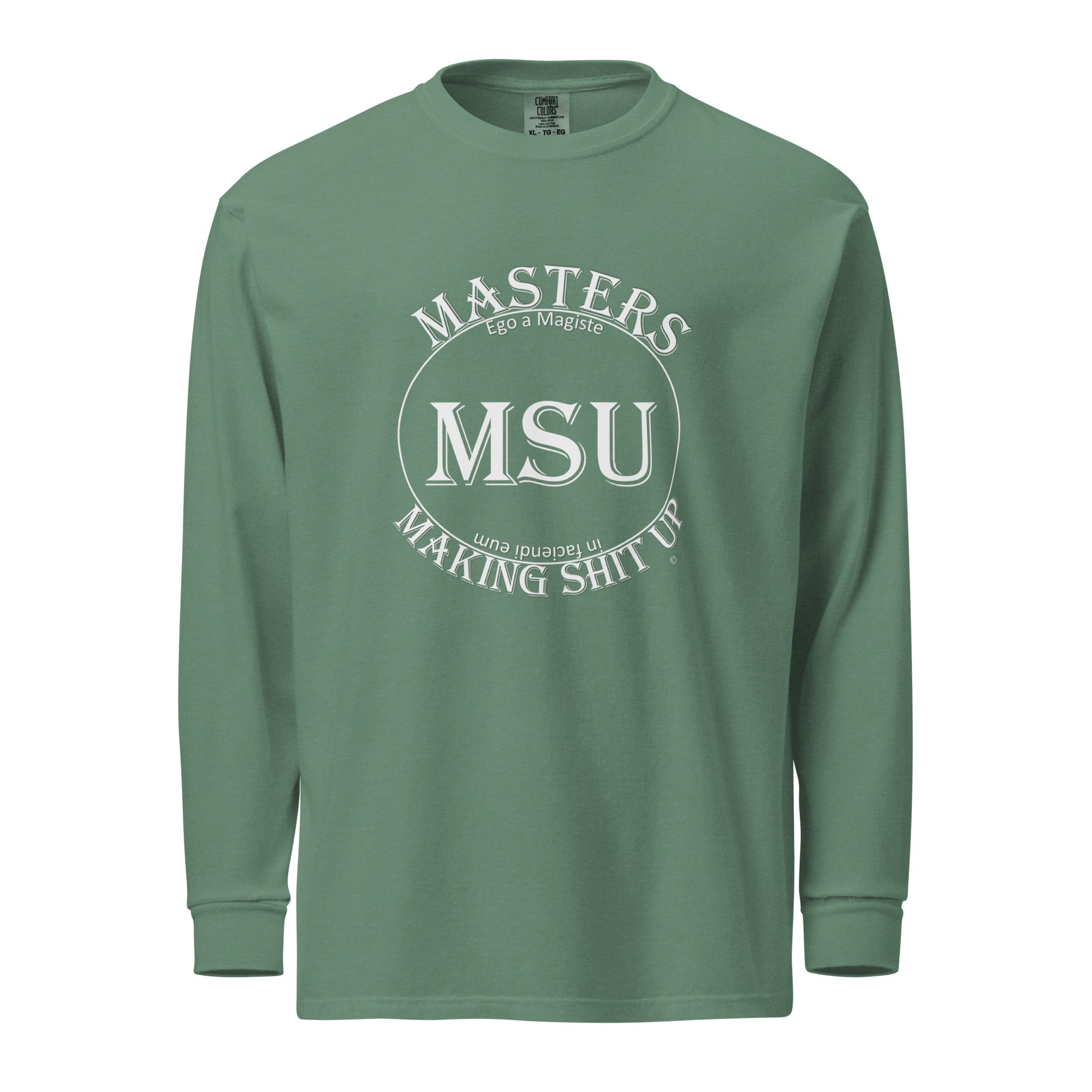 MSU Masters Garment-dyed heavyweight long-sleeve shirt Uncensored