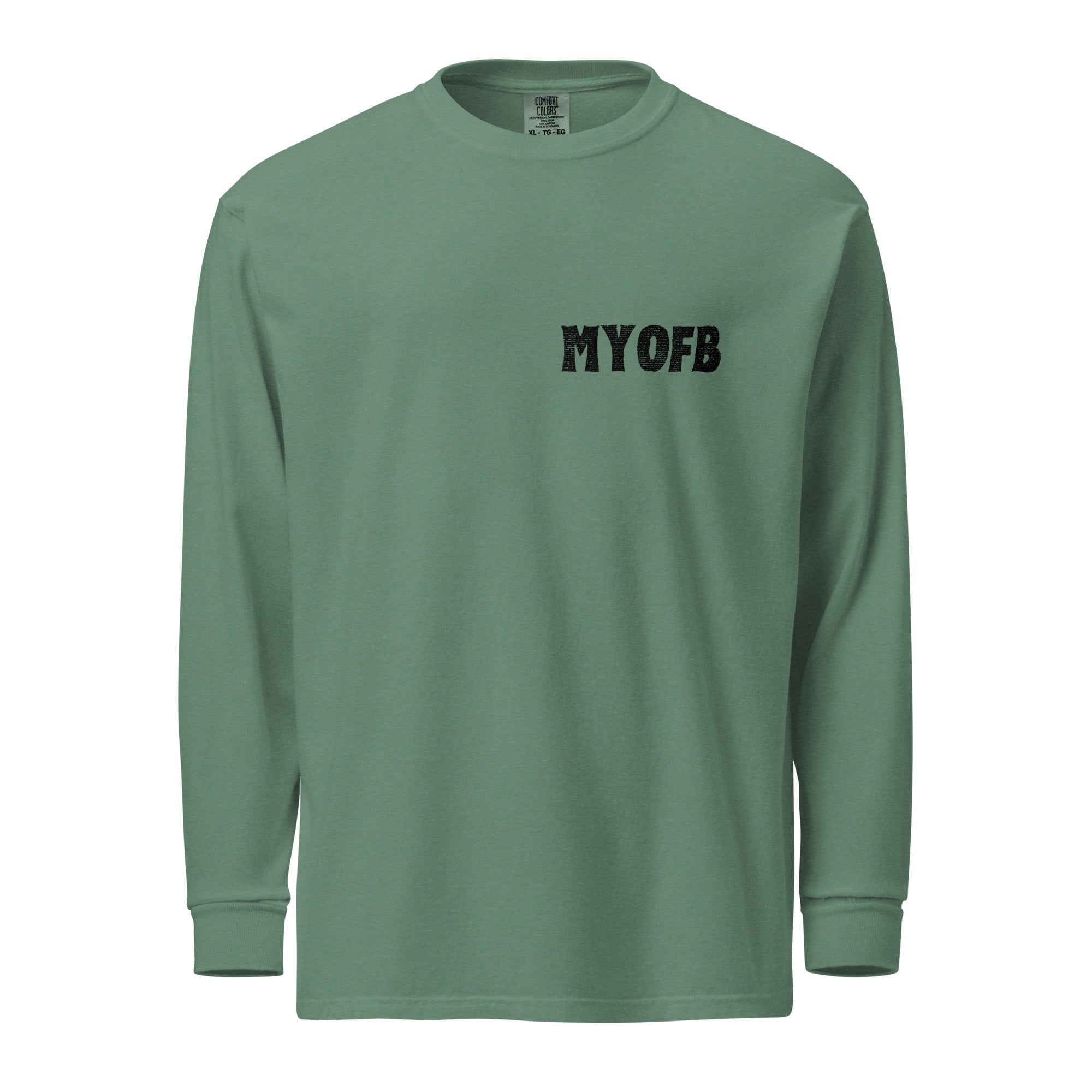 MYOFB Garment-dyed heavyweight long-sleeve shirt