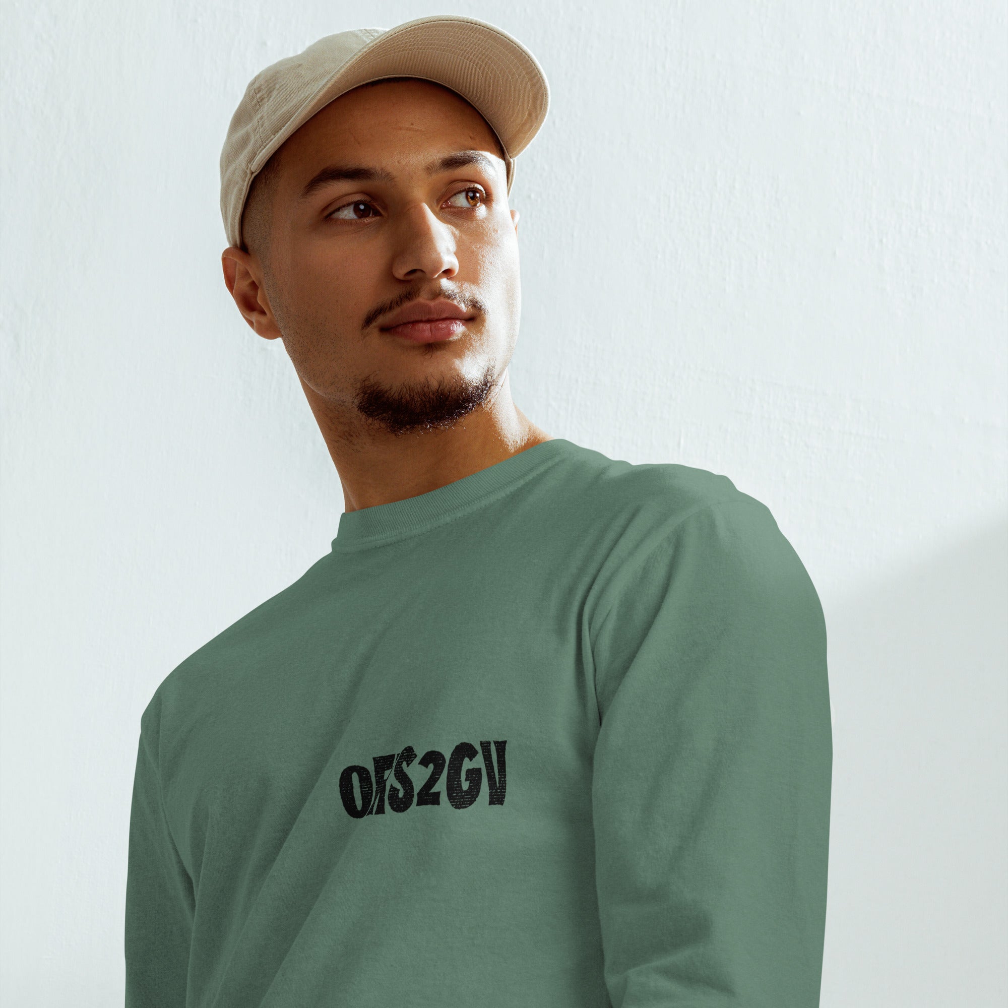 0FKS2GV Garment-dyed heavyweight long-sleeve shirt