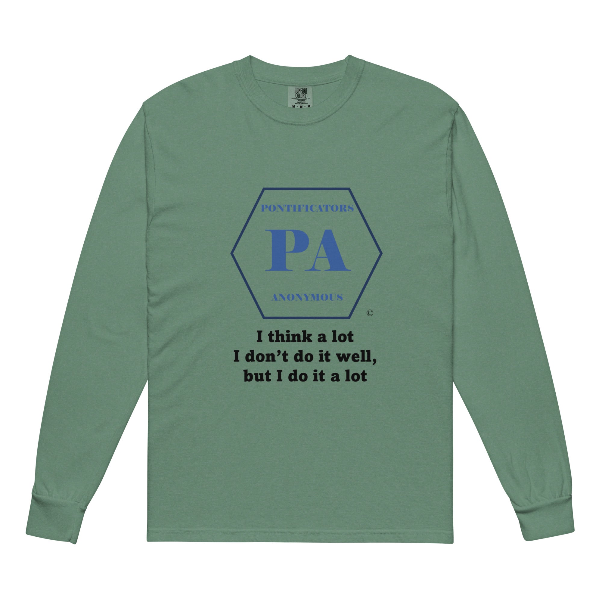 Think a lot Garment-dyed heavyweight long-sleeve shirt