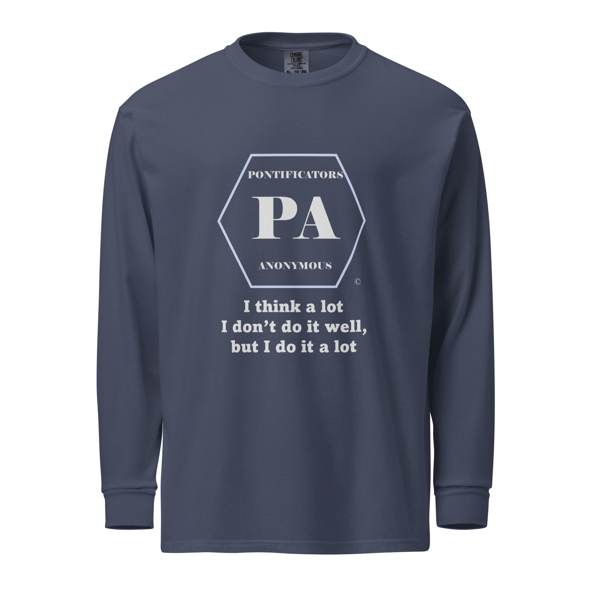 Think a lot Garment-dyed heavyweight long-sleeve shirt