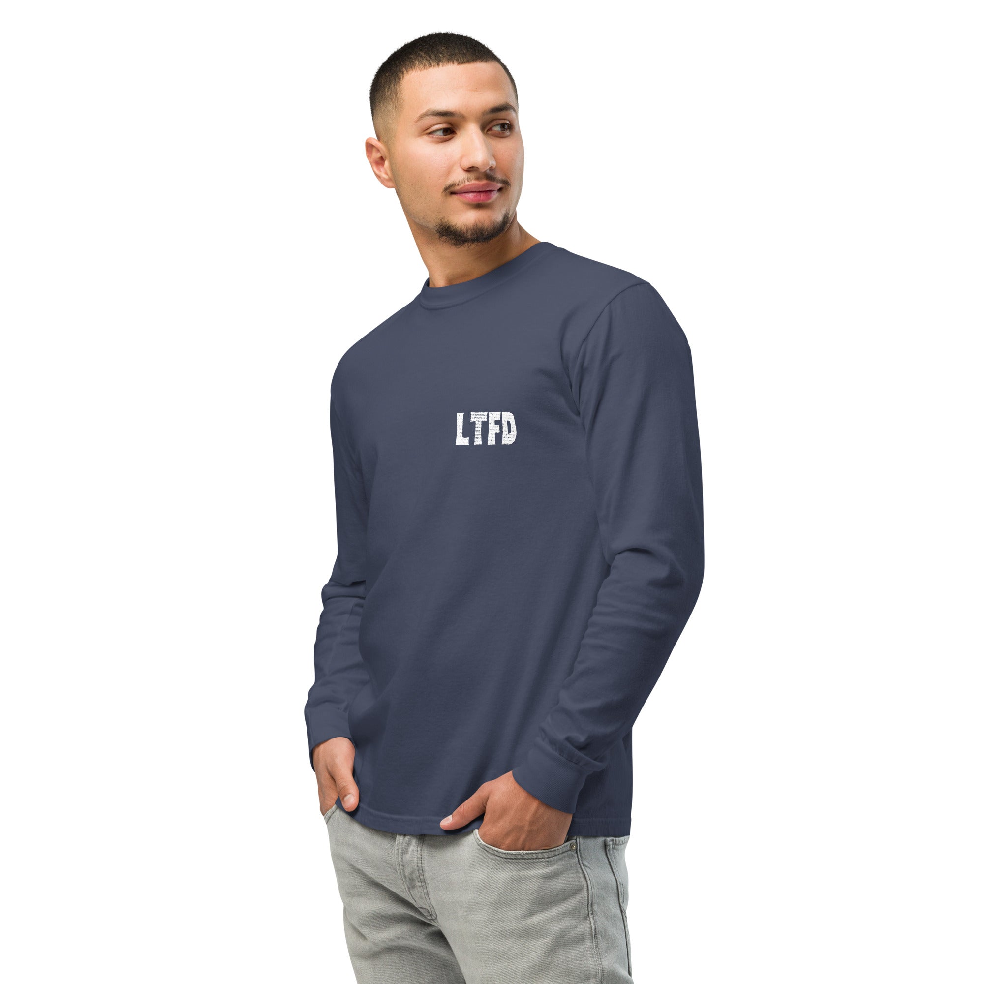 LTFD Garment-dyed heavyweight long-sleeve shirt