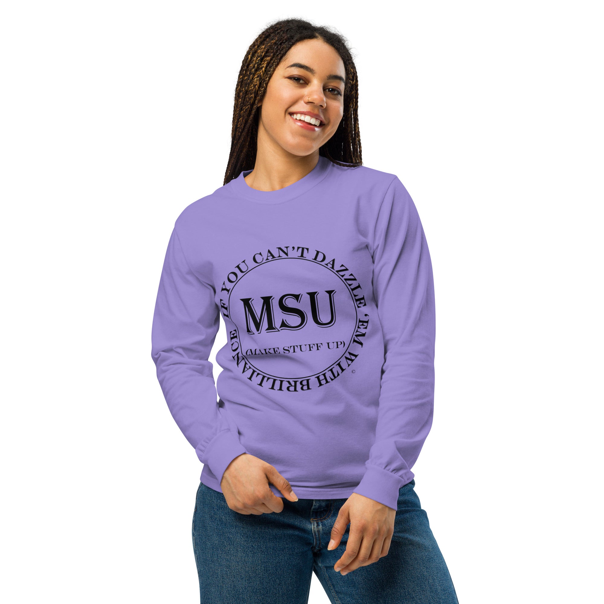 MSU Brilliance Garment-dyed heavyweight long-sleeve shirt