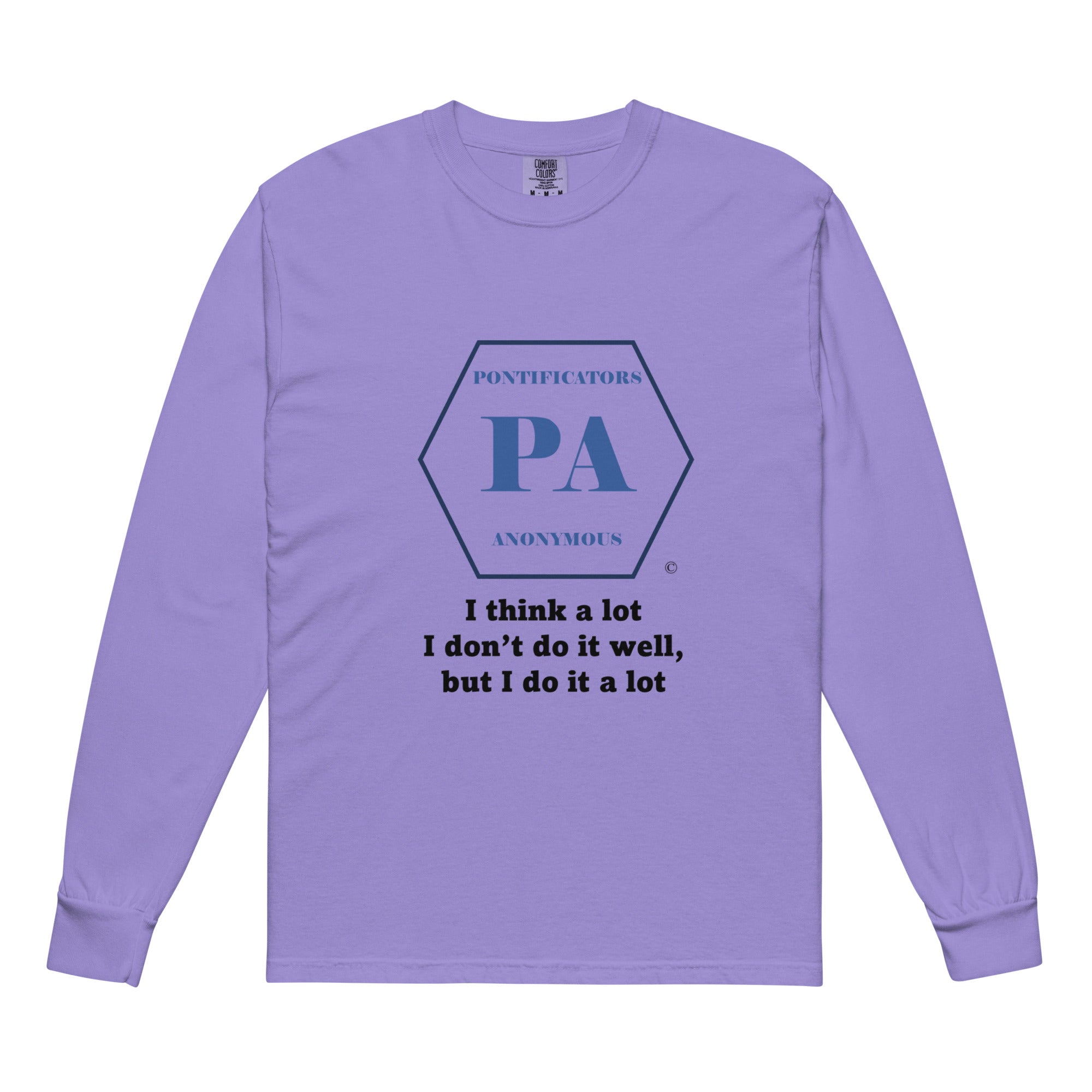 Think a lot Garment-dyed heavyweight long-sleeve shirt
