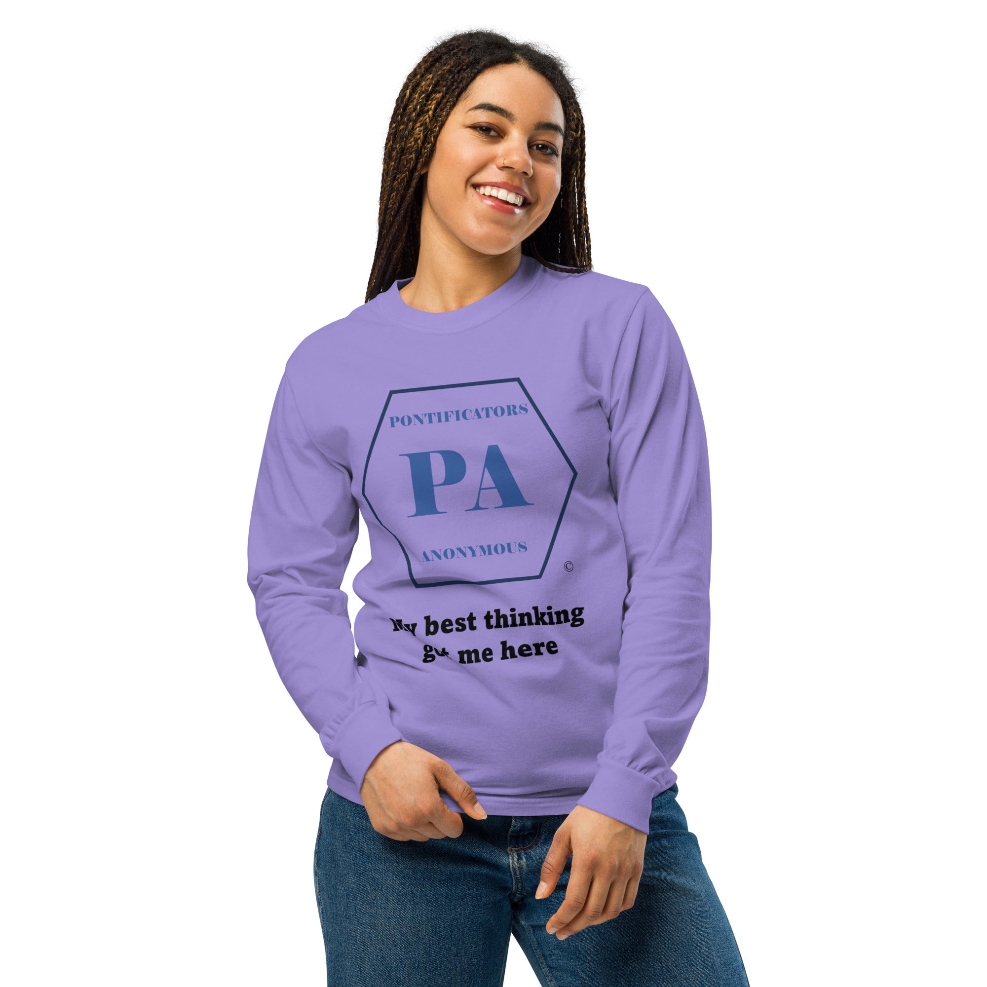 Best Thinking Garment-dyed heavyweight long-sleeve shirt