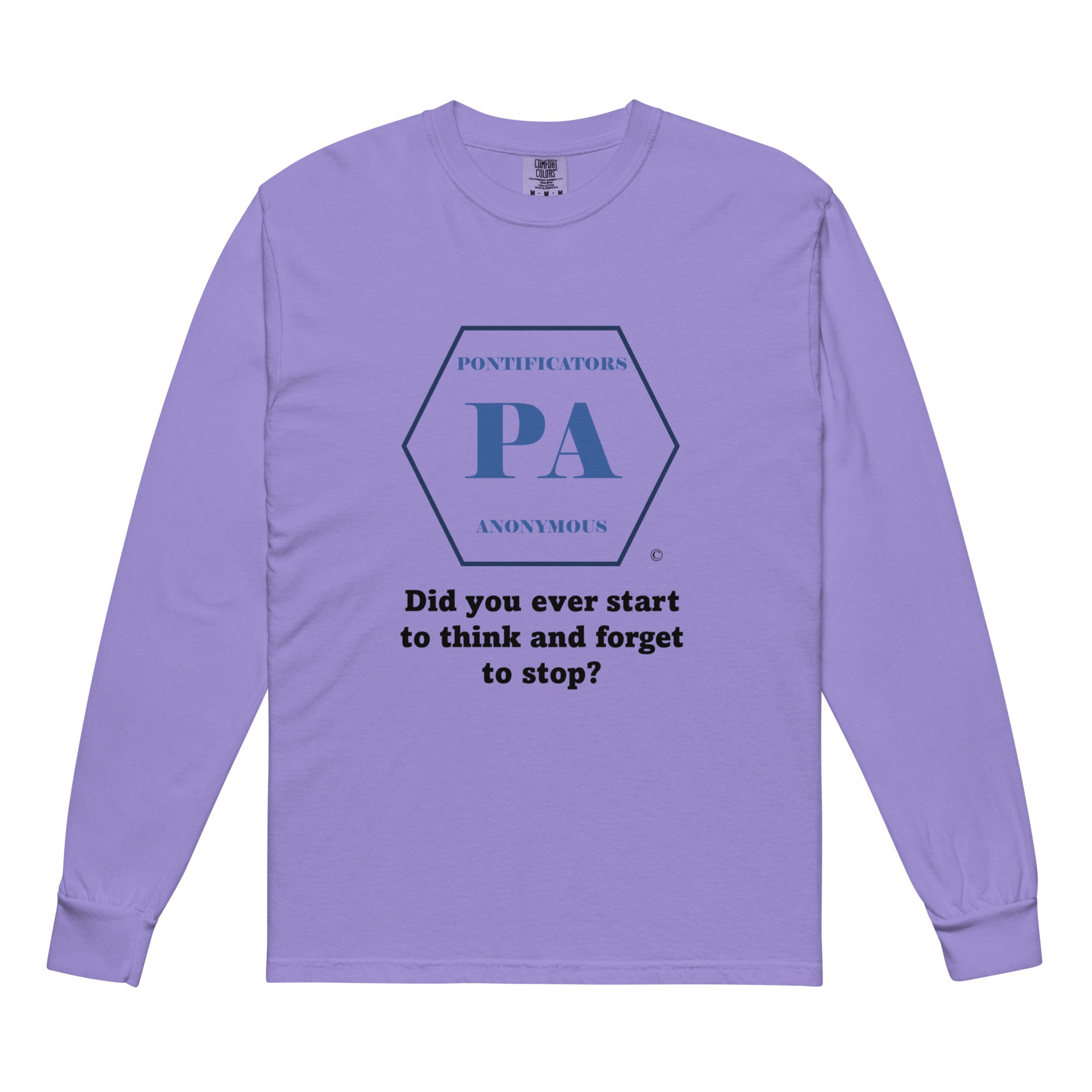 Start to Think Garment-dyed heavyweight long-sleeve shirt
