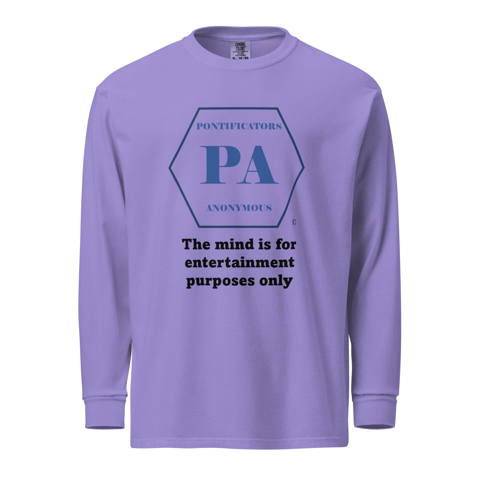 Entertainment Only Garment-dyed heavyweight long-sleeve shirt