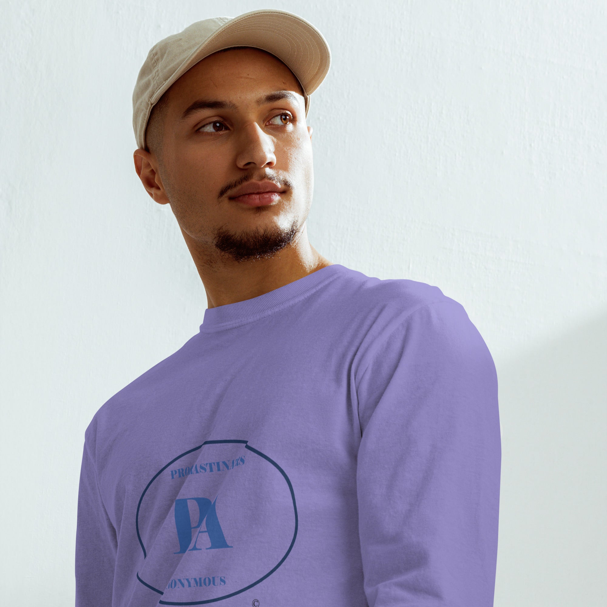 Can't be important Garment-dyed heavyweight long-sleeve shirt