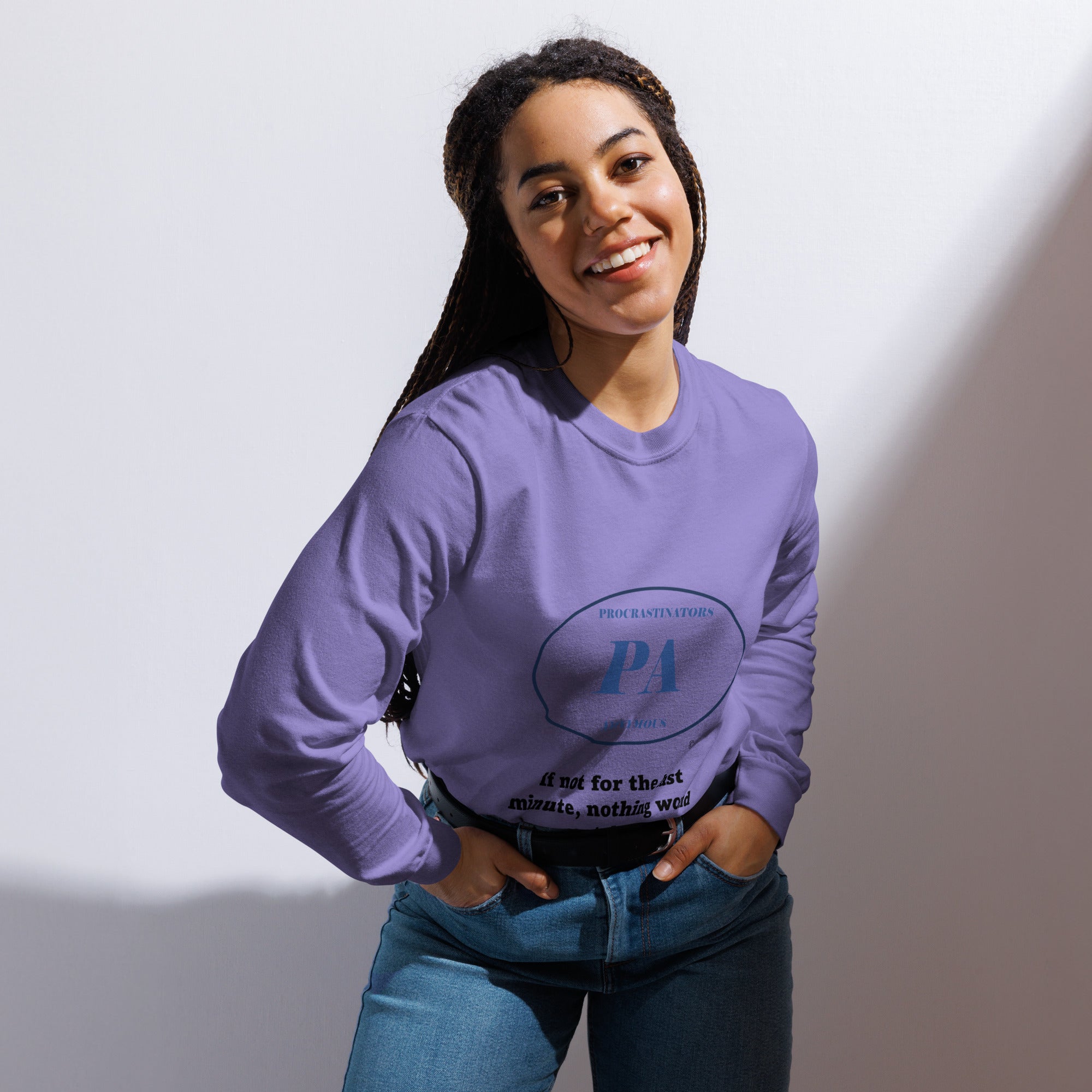 Last Minute Garment-dyed heavyweight long-sleeve shirt