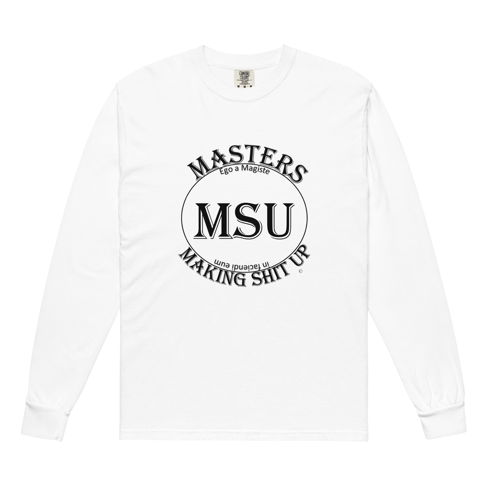 MSU Masters Garment-dyed heavyweight long-sleeve shirt Uncensored