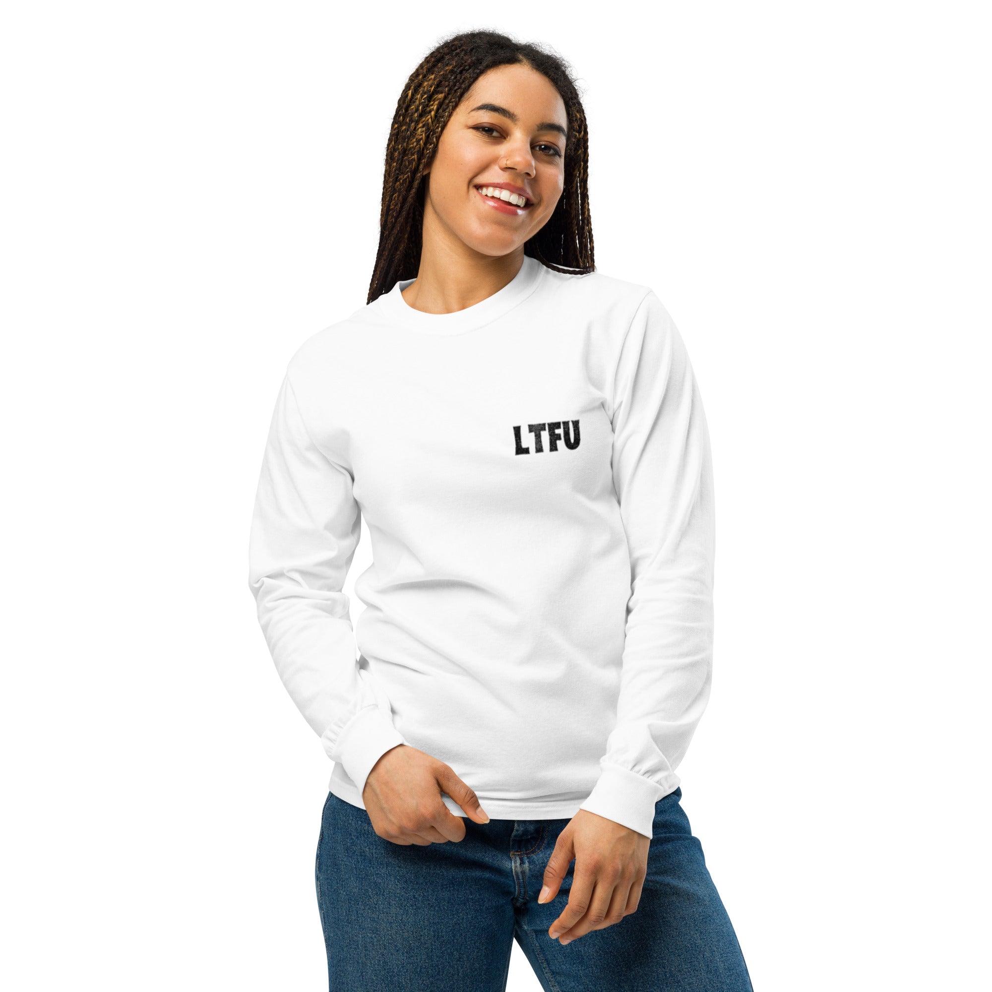 LTFU Garment-dyed heavyweight long-sleeve shirt