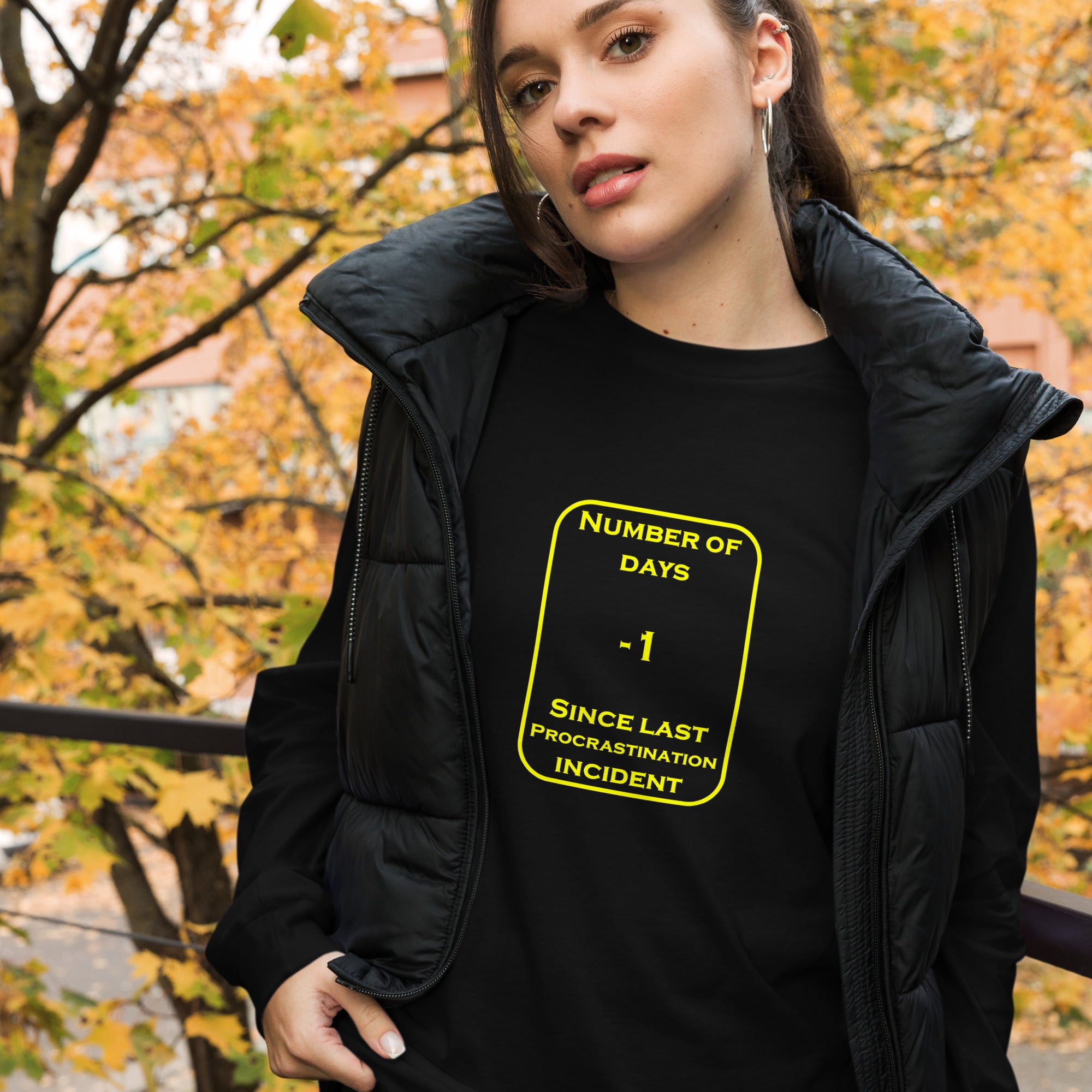 -1 Procrastination Days Unisex Long Sleeve Tee