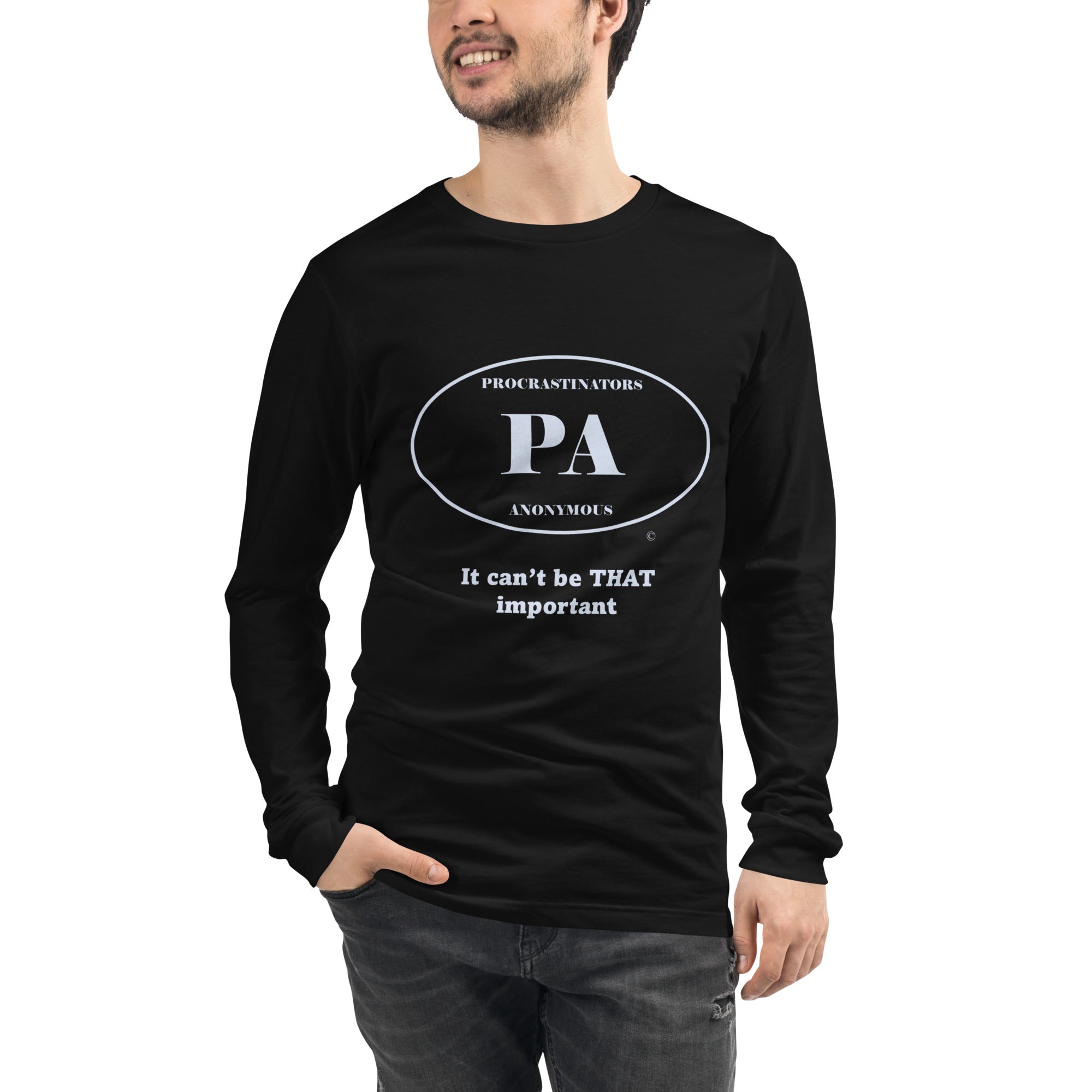 Can't be important Unisex Long Sleeve Tee