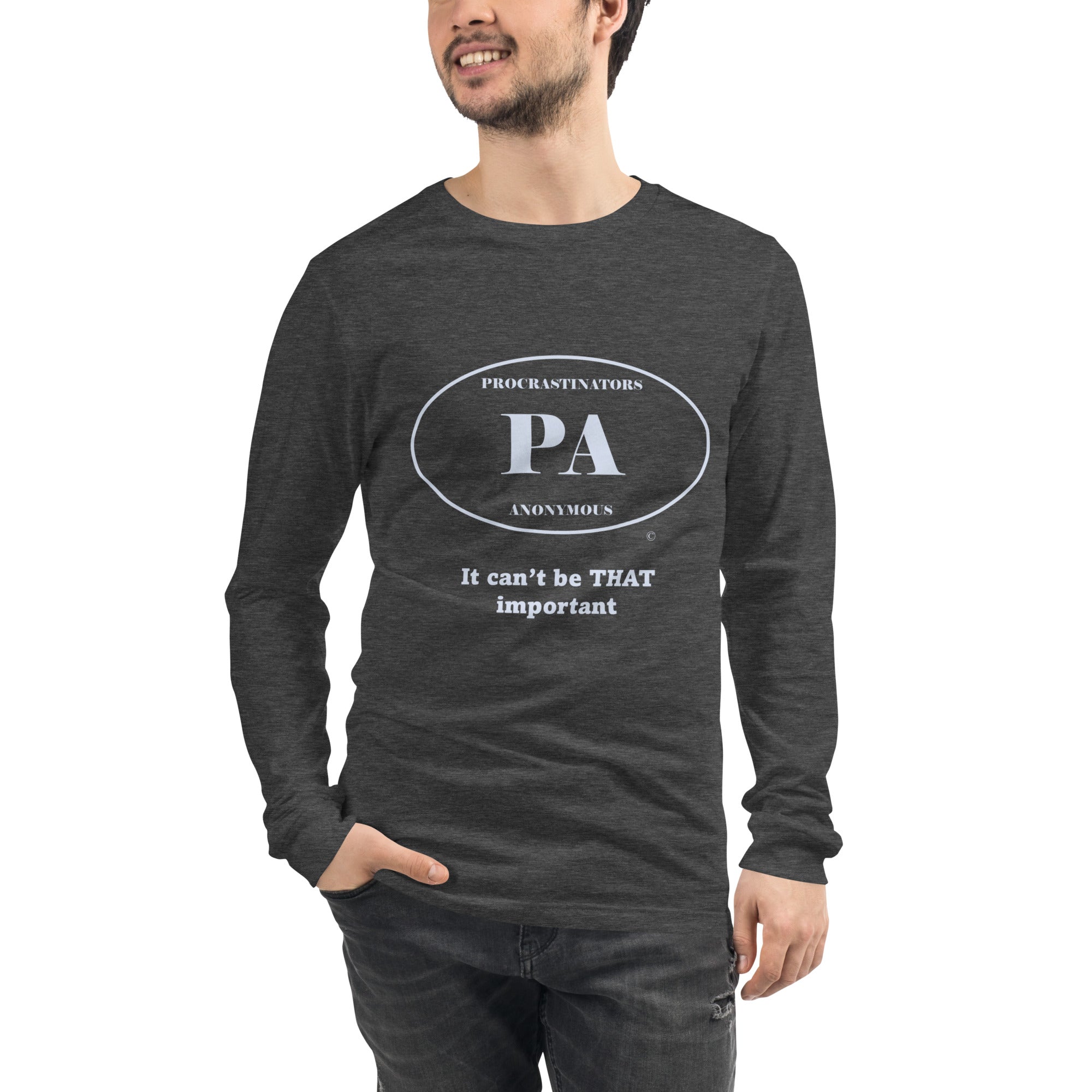 Can't be important Unisex Long Sleeve Tee