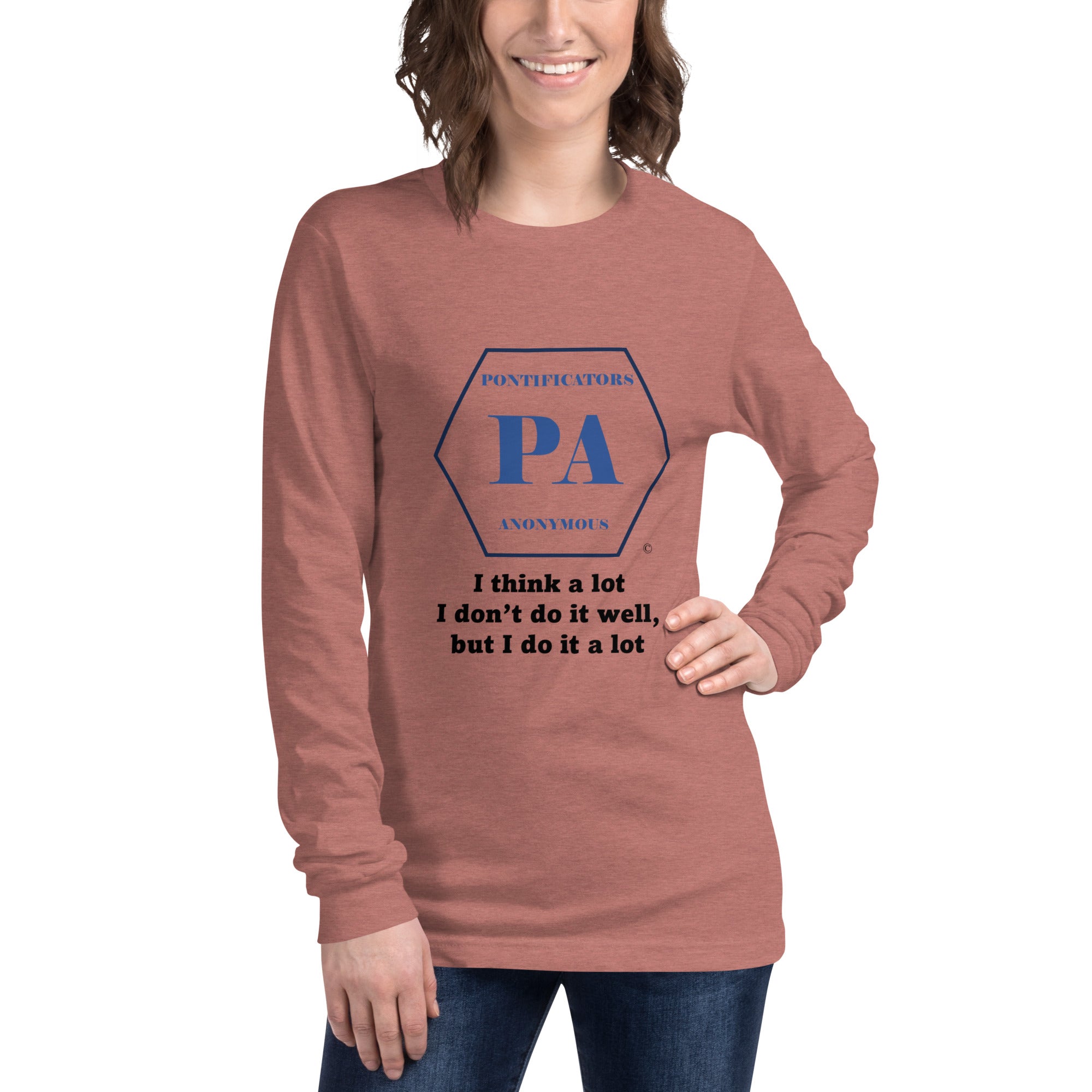 Think a lot Unisex Long Sleeve Tee