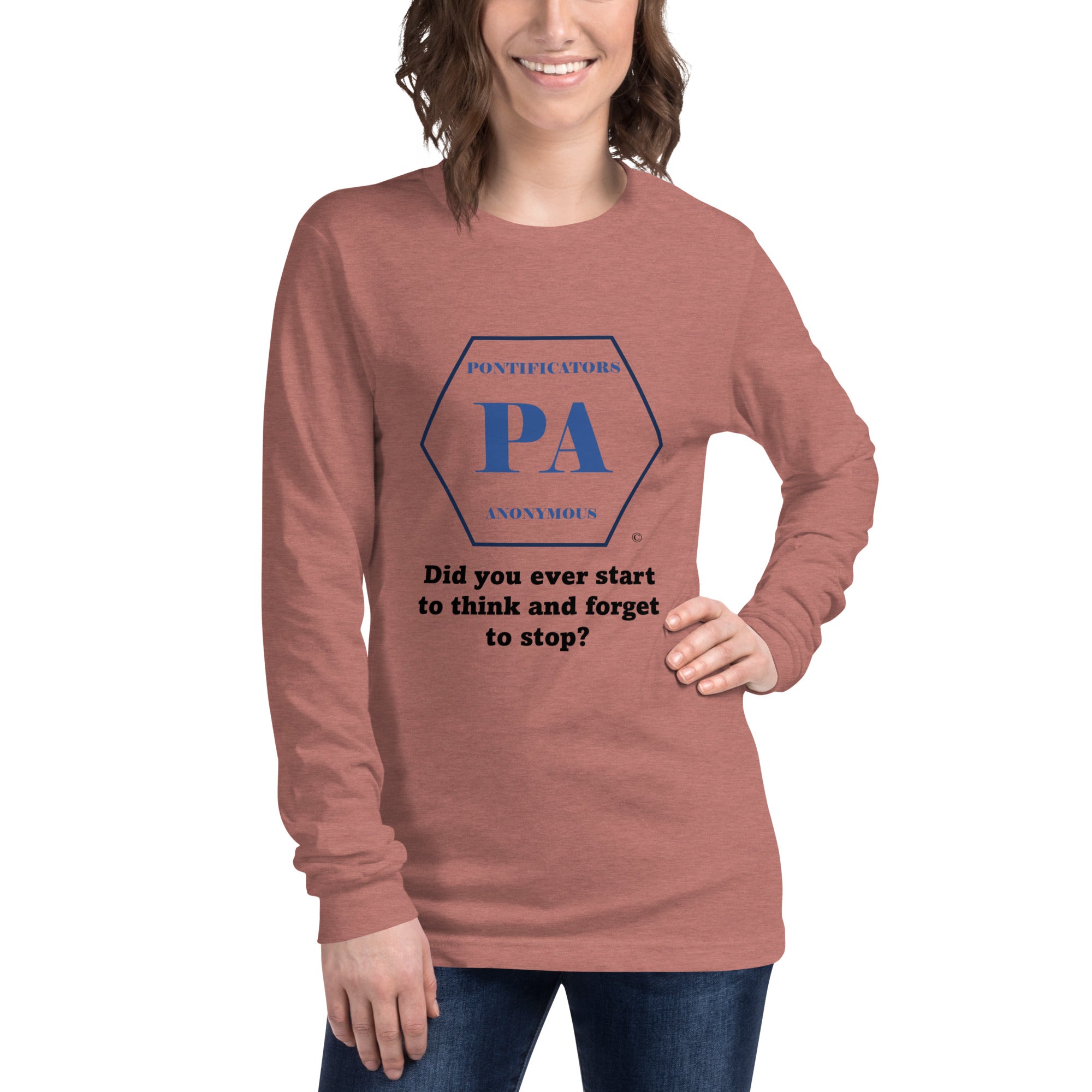 Start to Think Unisex Long Sleeve Tee