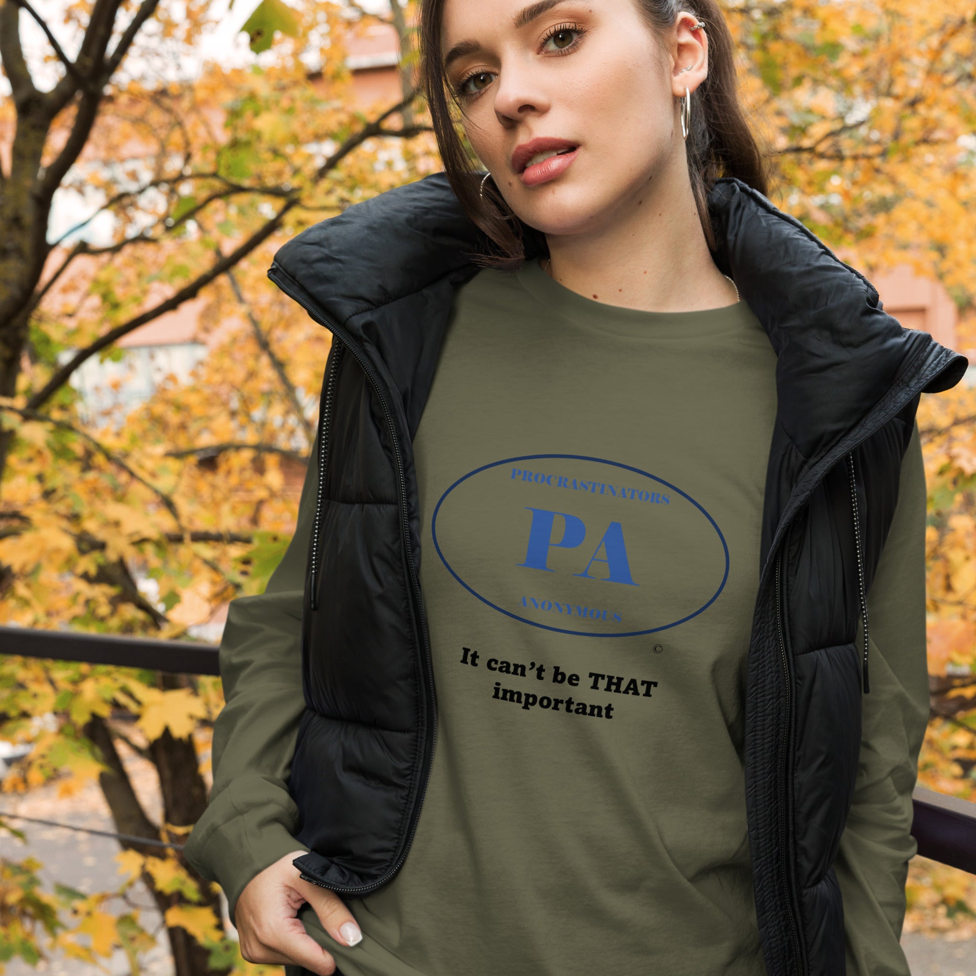 Can't be important Unisex Long Sleeve Tee