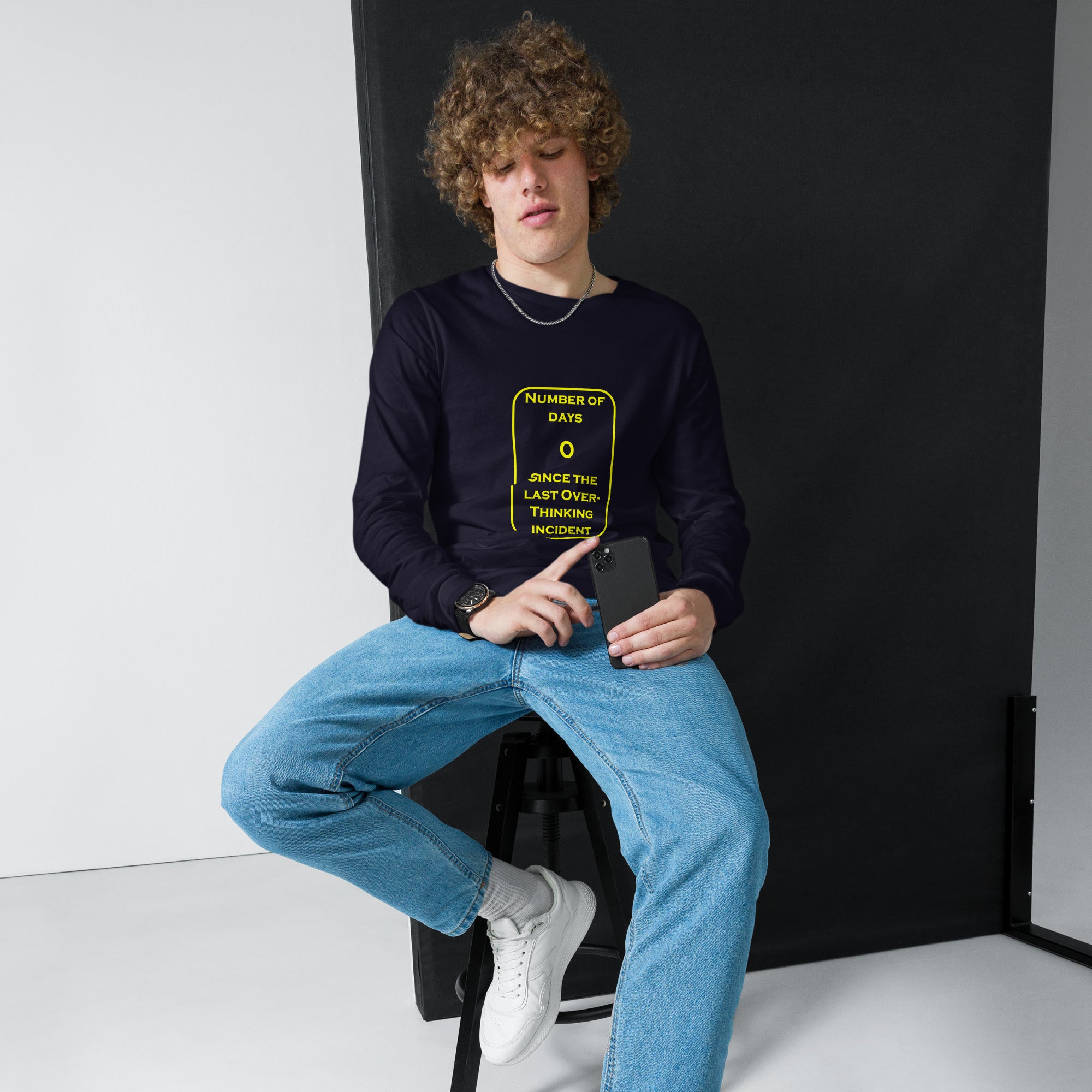 0 Overthinking Unisex Long Sleeve Tee