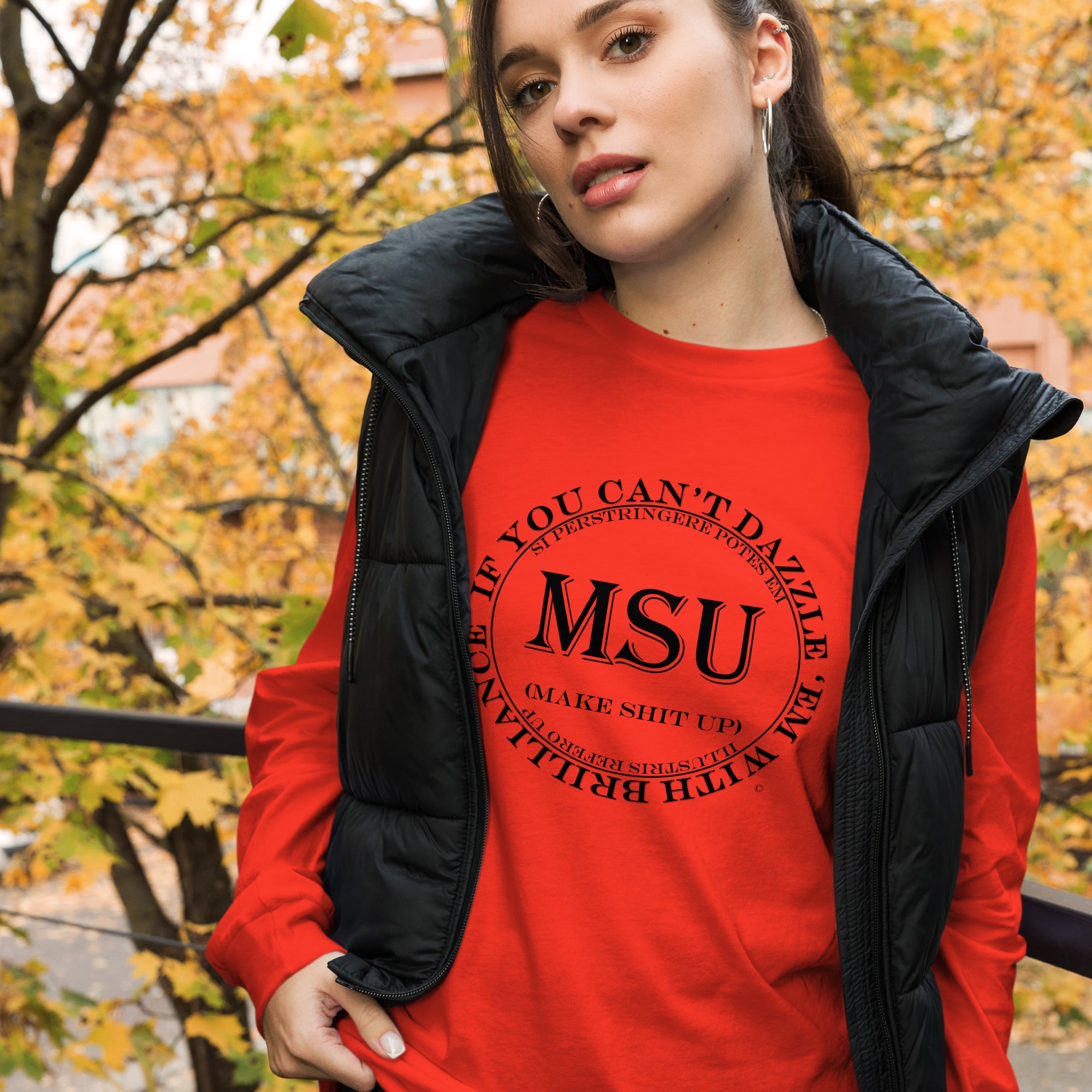 MSU Brilliance Unisex Long Sleeve Tee Uncensored