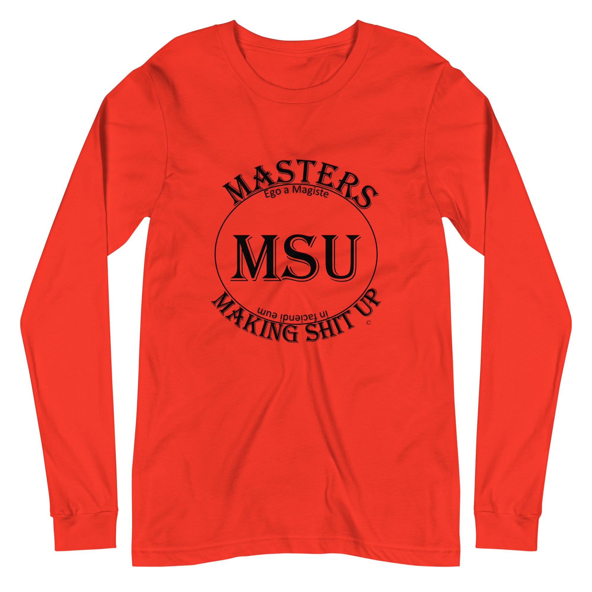 MSU Masters Unisex Long Sleeve Tee Uncensored